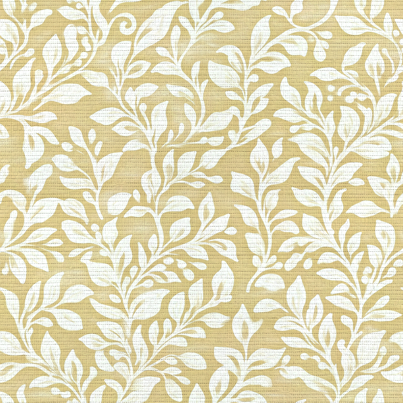 Golden Vine Faux Grasscloth Wallpaper