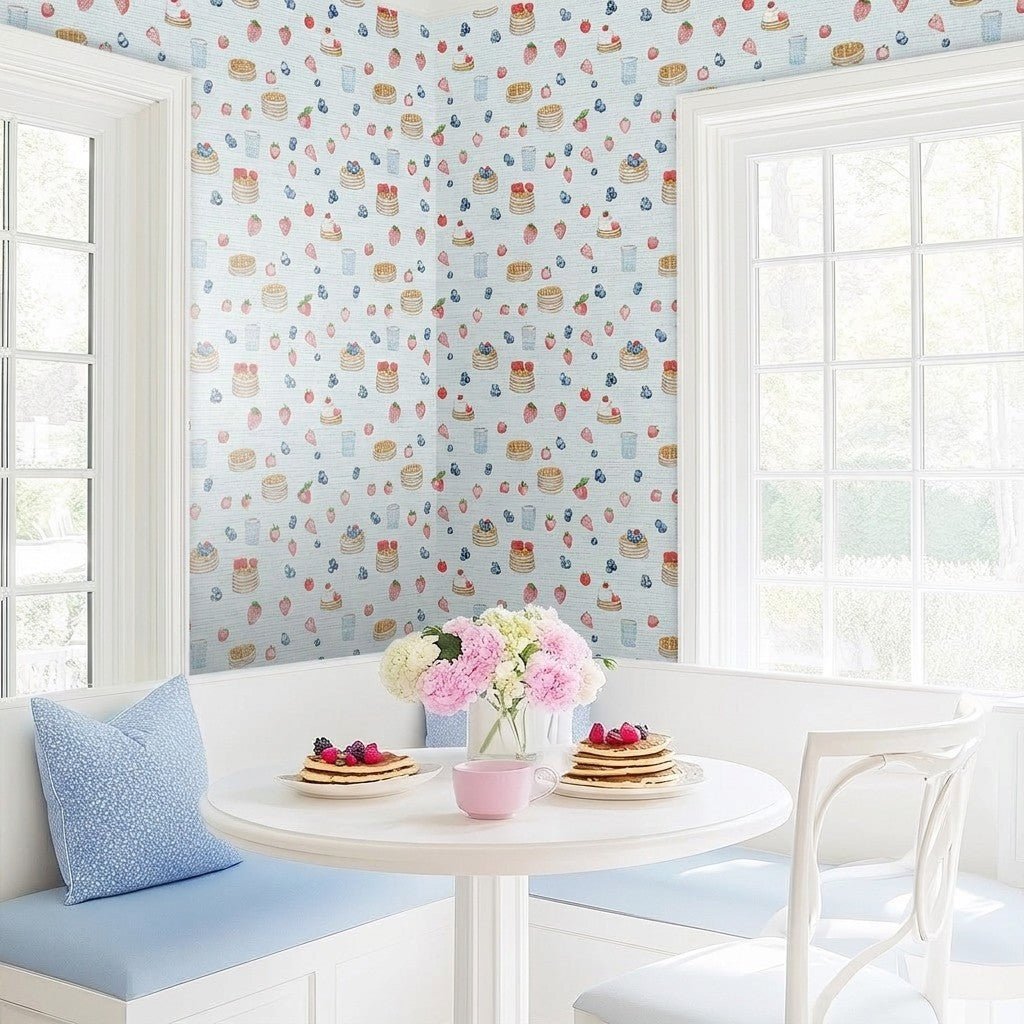 Good Morning Faux Grasscloth Wallpaper - Lemon Park