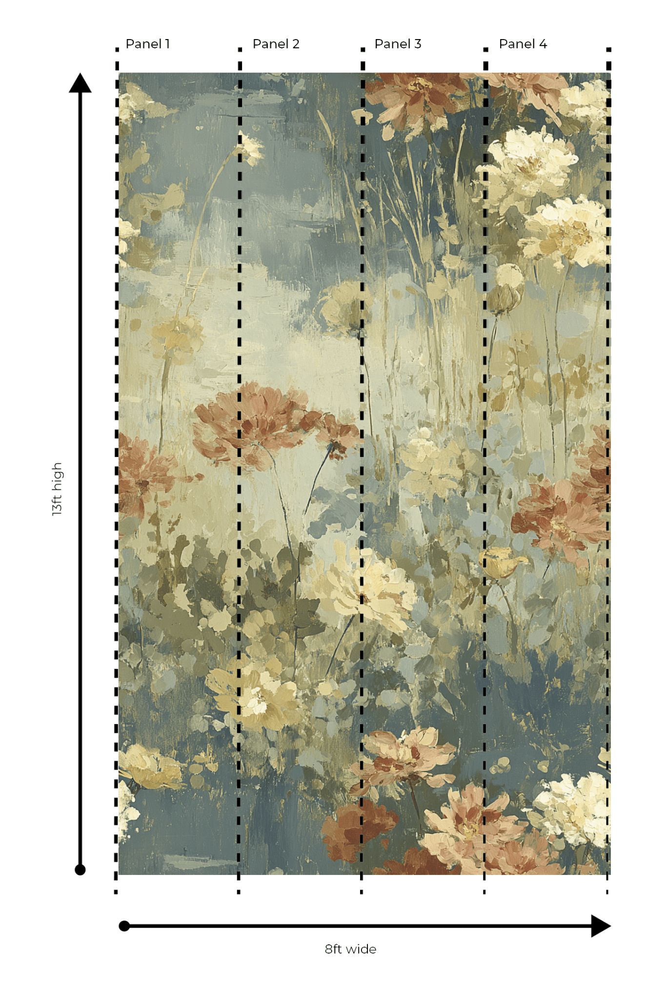 Grand Daisies - Wall Mural - Lemon Park