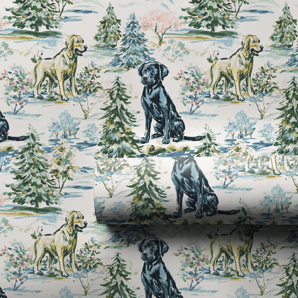 Green Paw - Wrapping Paper - Lemon Park