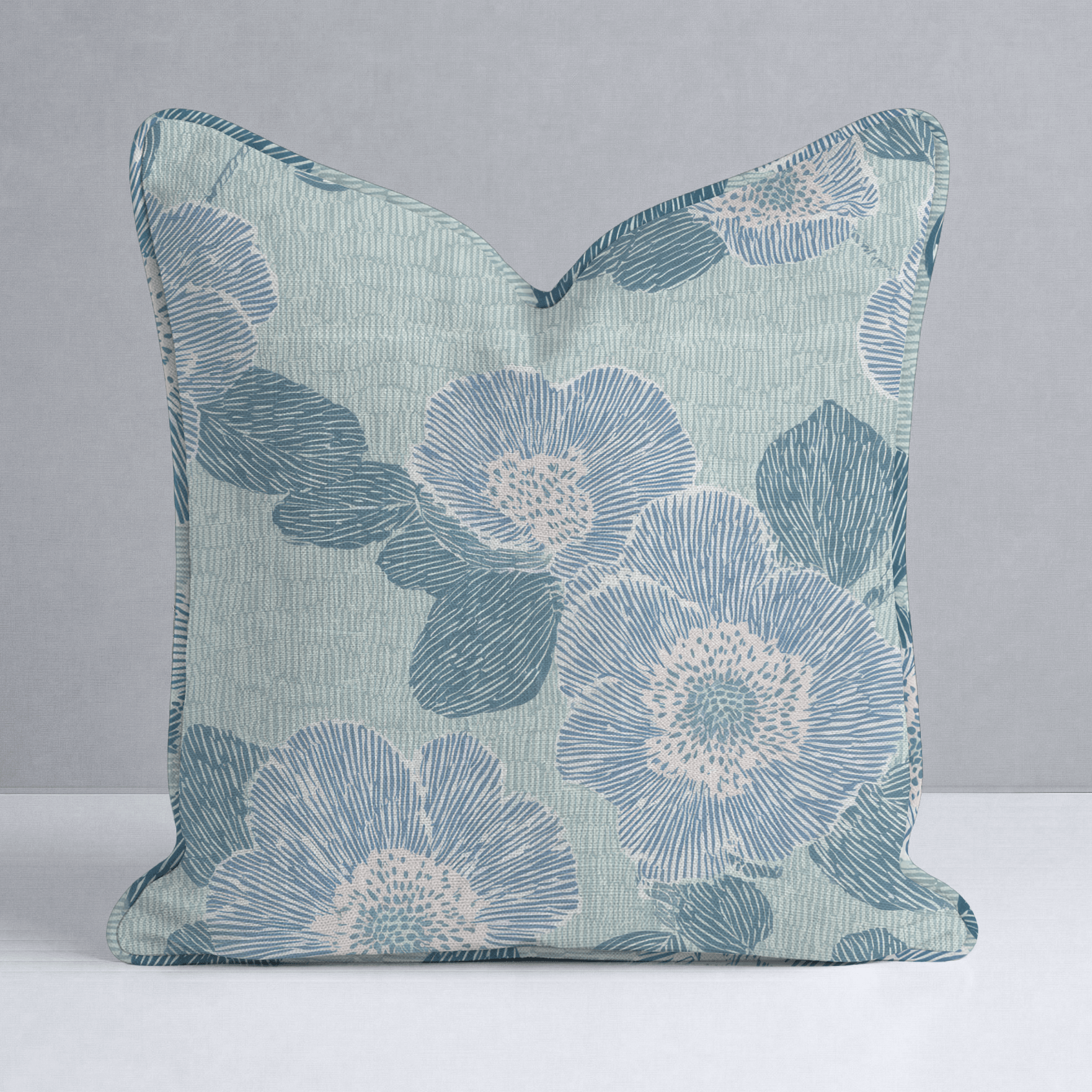 Green Rain Drops Throw Pillow - Lemon Park