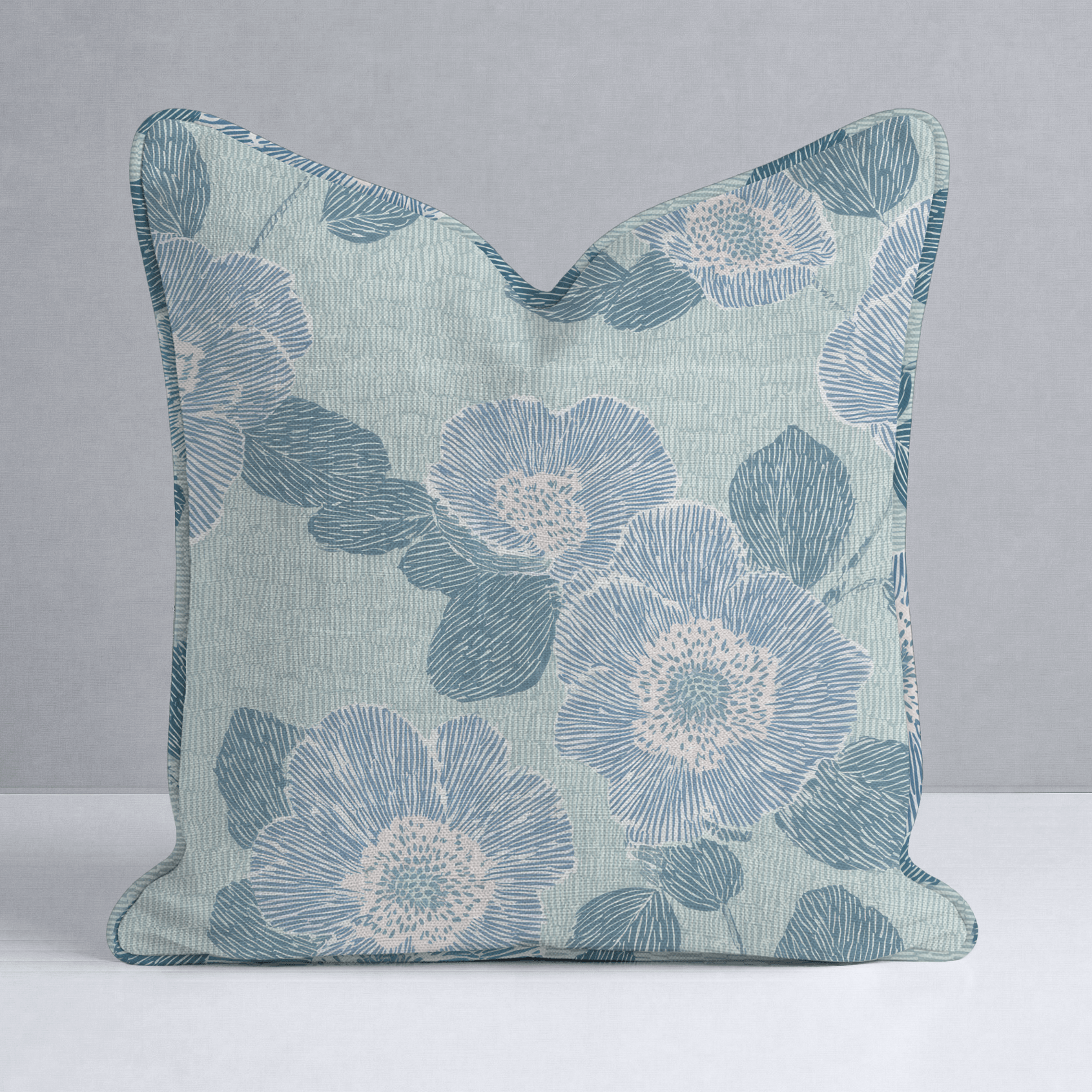 Green Rain Drops Throw Pillow - Lemon Park