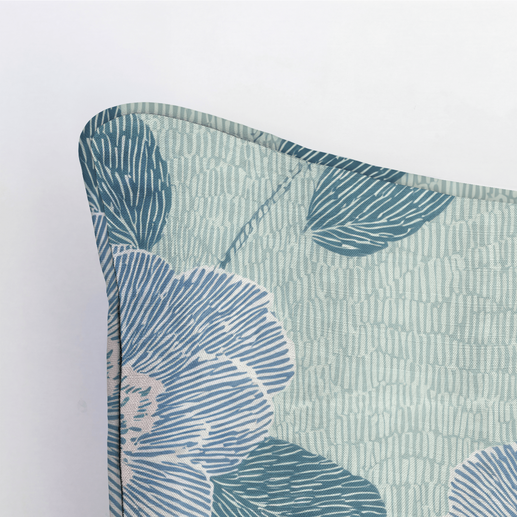 Green Rain Drops Throw Pillow - Lemon Park