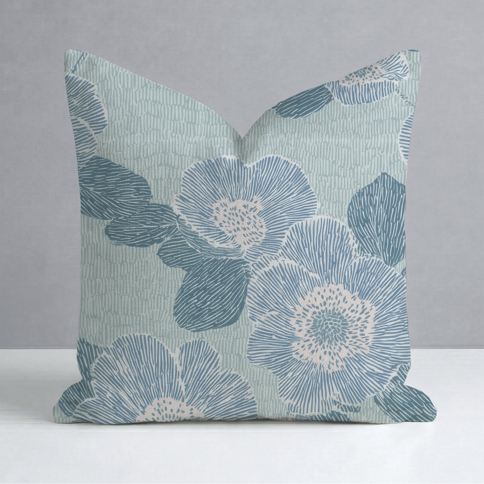 Green Rain Drops Throw Pillow - Lemon Park