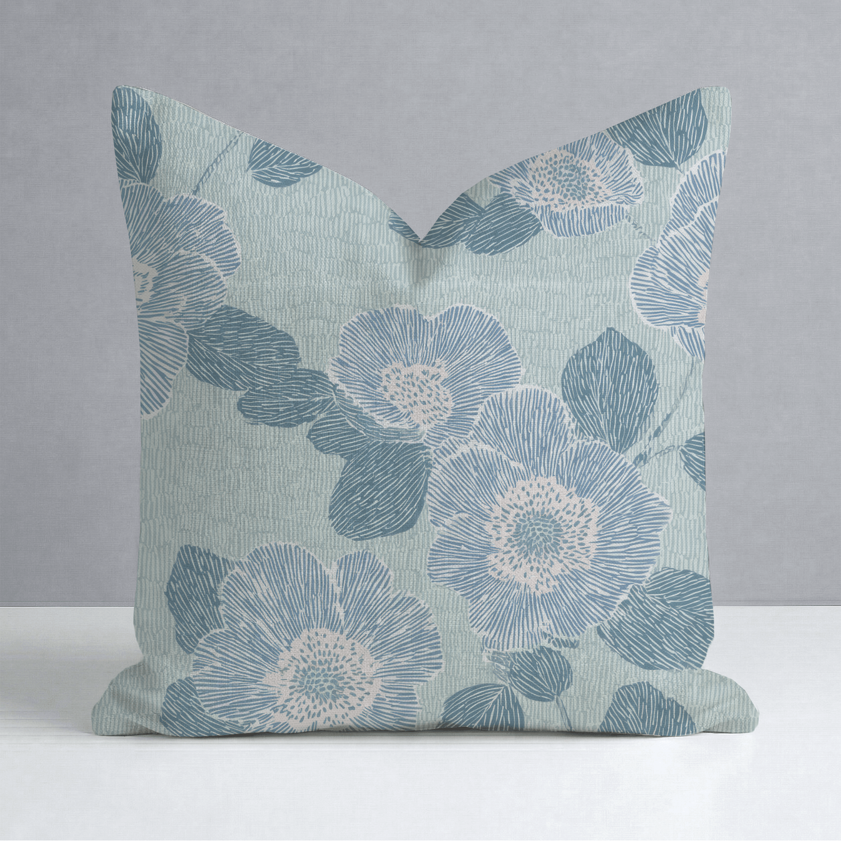 Green Rain Drops Throw Pillow - Lemon Park