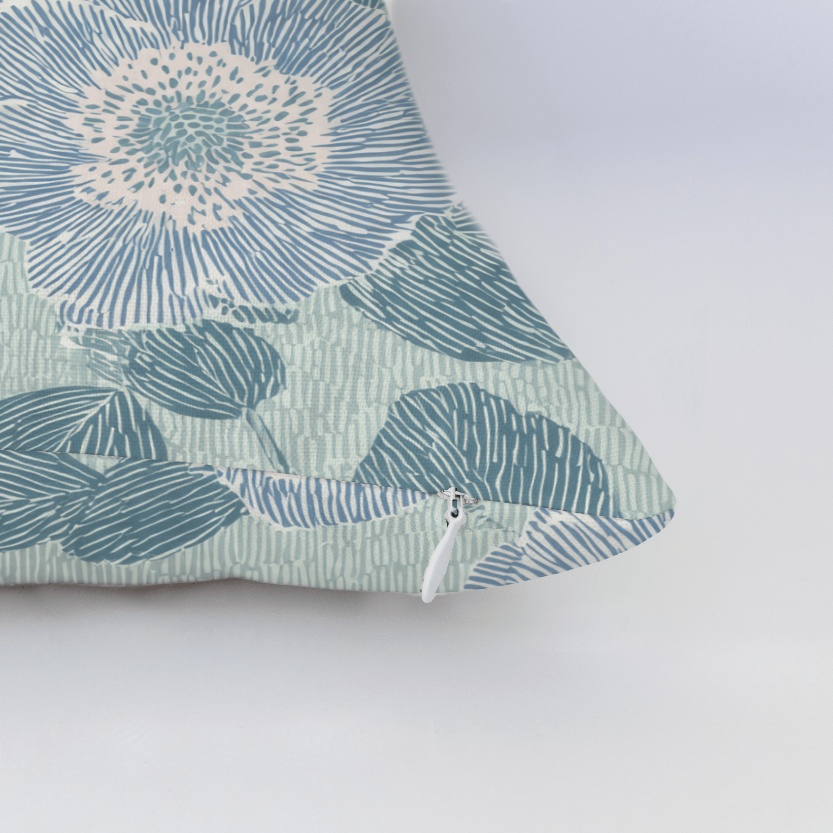 Green Rain Drops Throw Pillow - Lemon Park