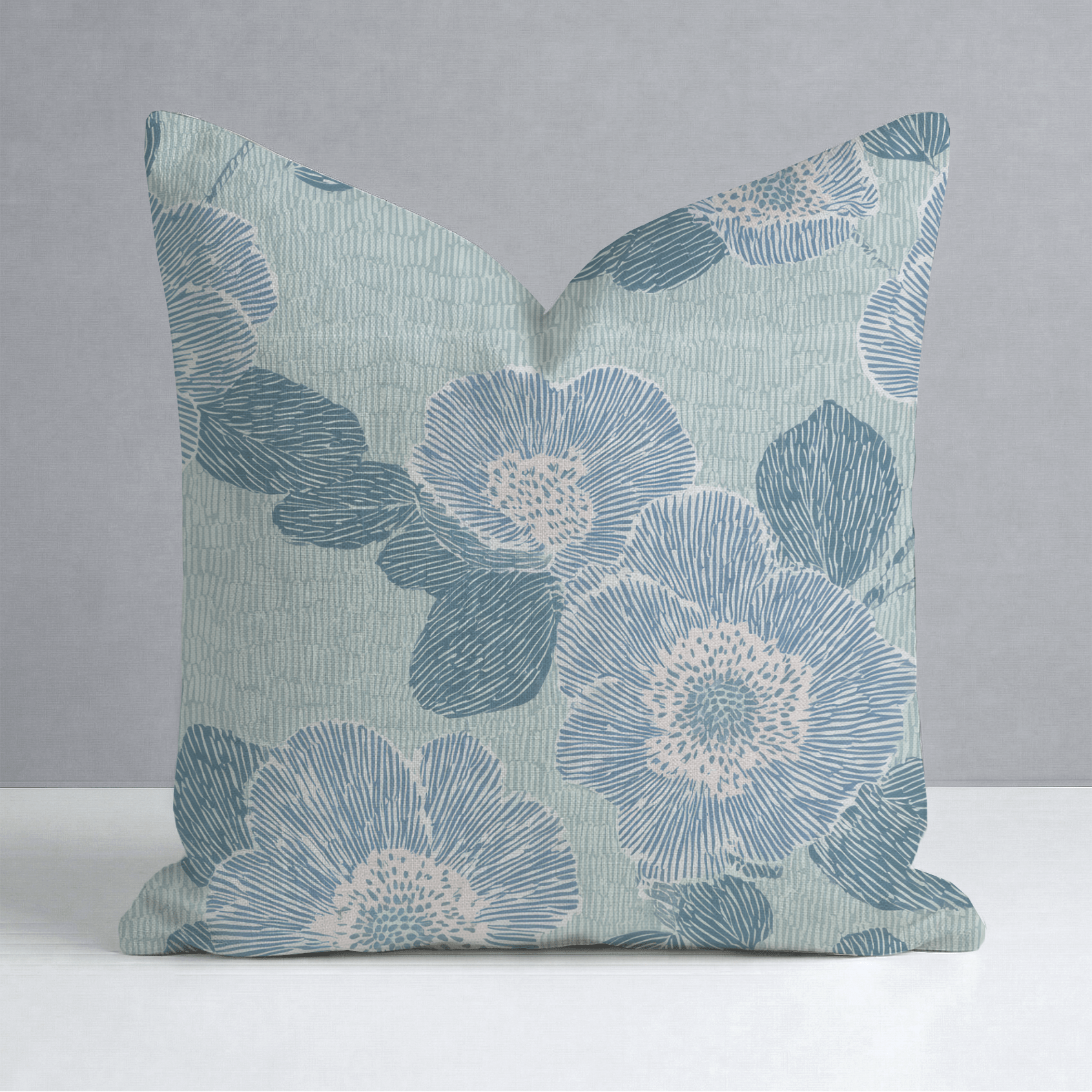 Green Rain Drops Throw Pillow - Lemon Park