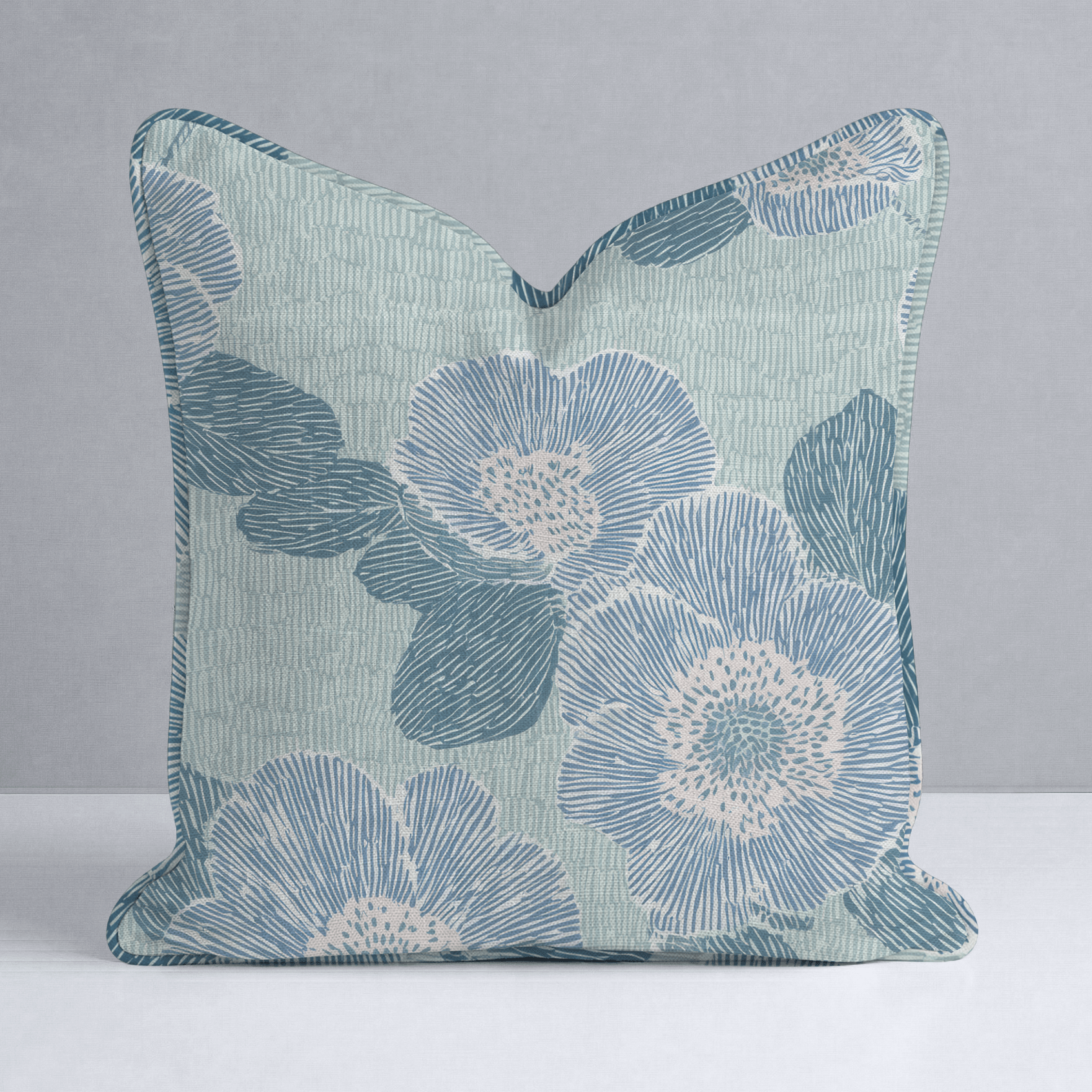 Green Rain Drops Throw Pillow - Lemon Park