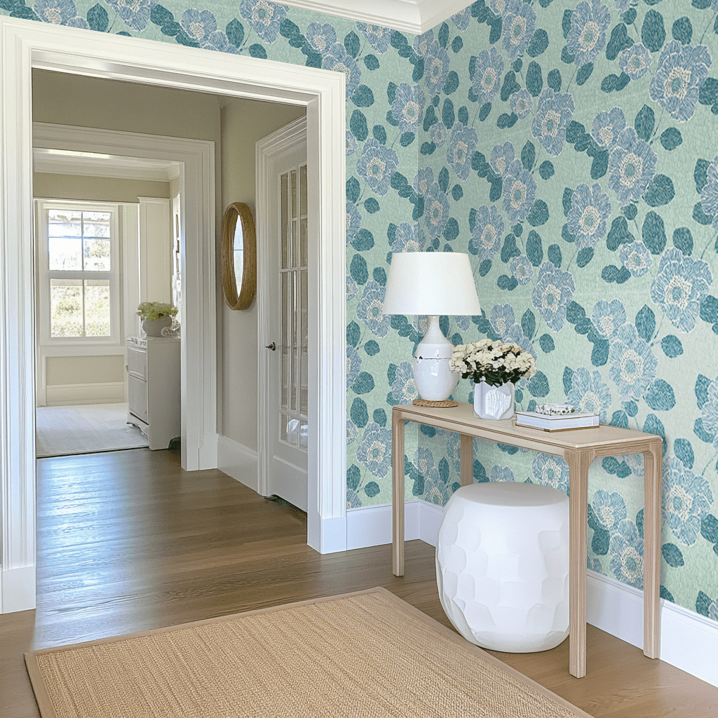 Green Rain Drops Wallpaper - Lemon Park