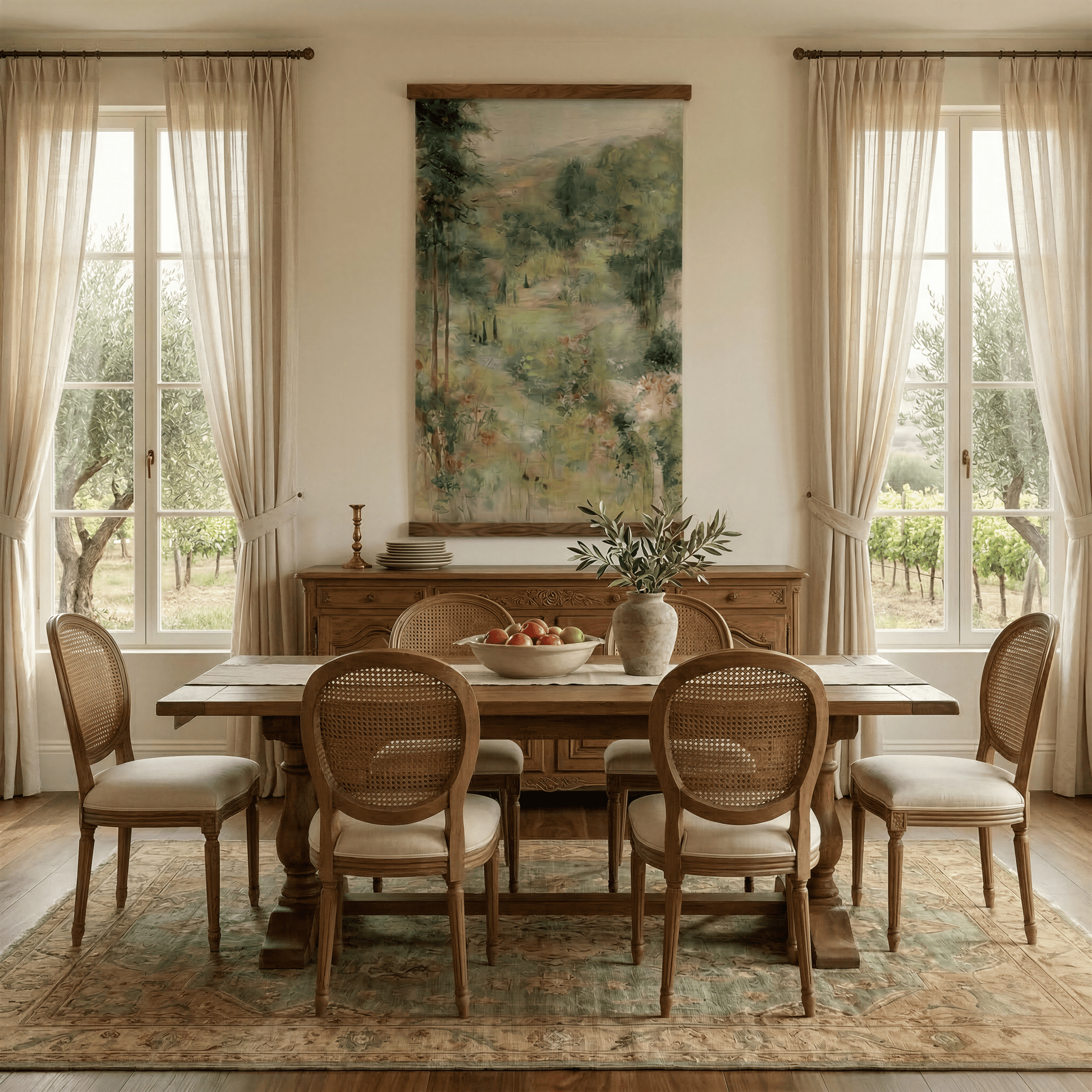 Green Vineyard - Tapestry - Lemon Park