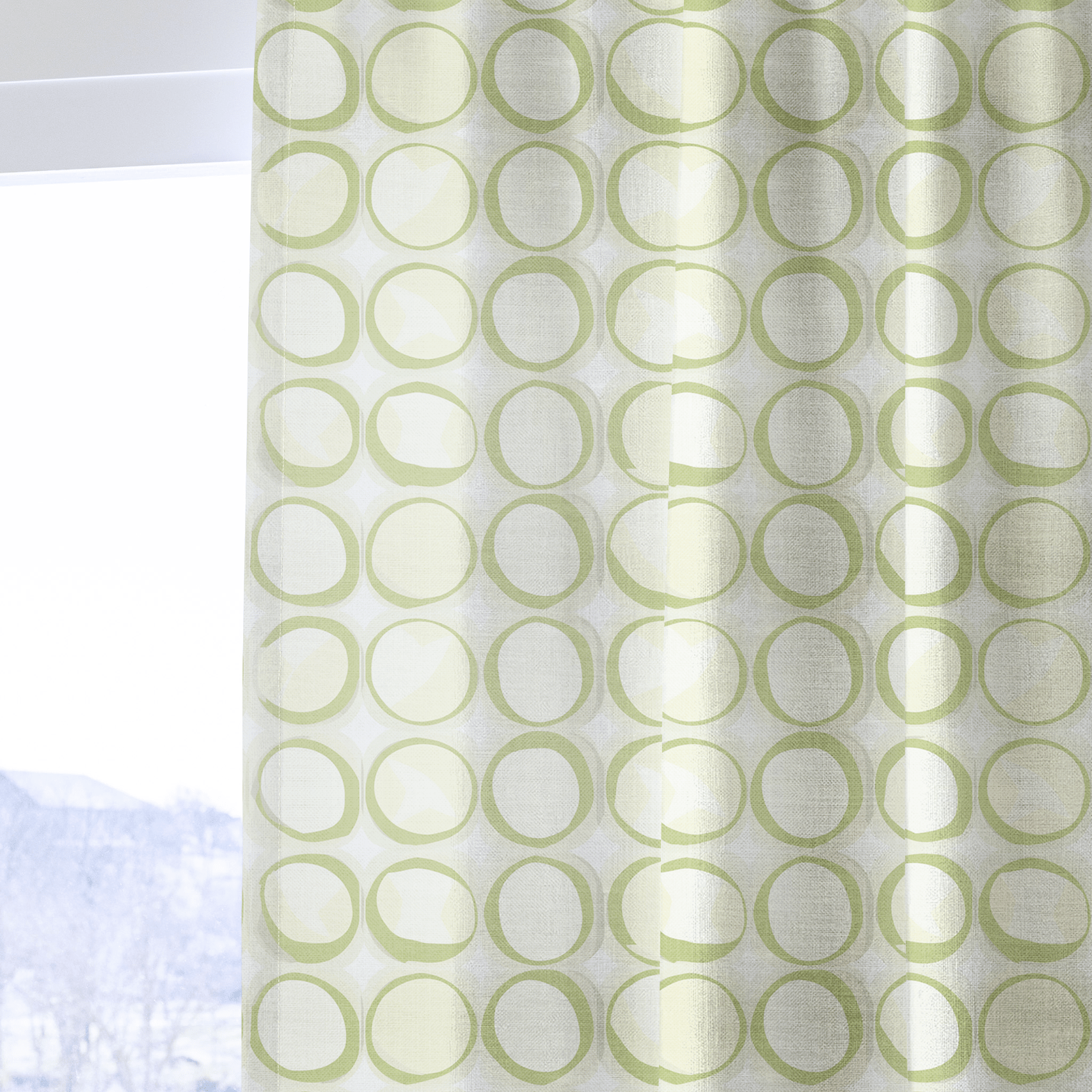 Groovy Green - Drapery - Lemon Park