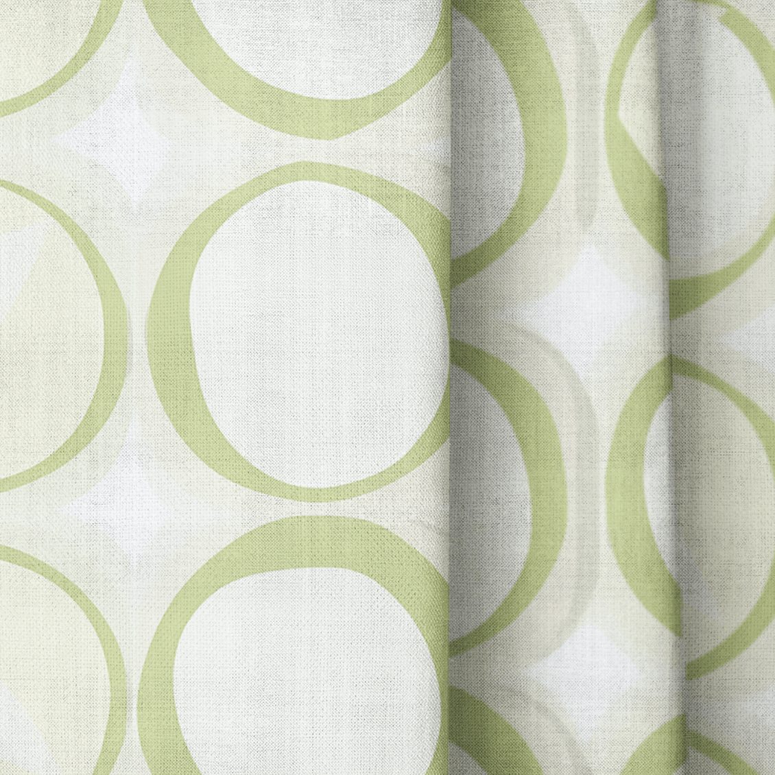 Groovy Green - Drapery - Lemon Park