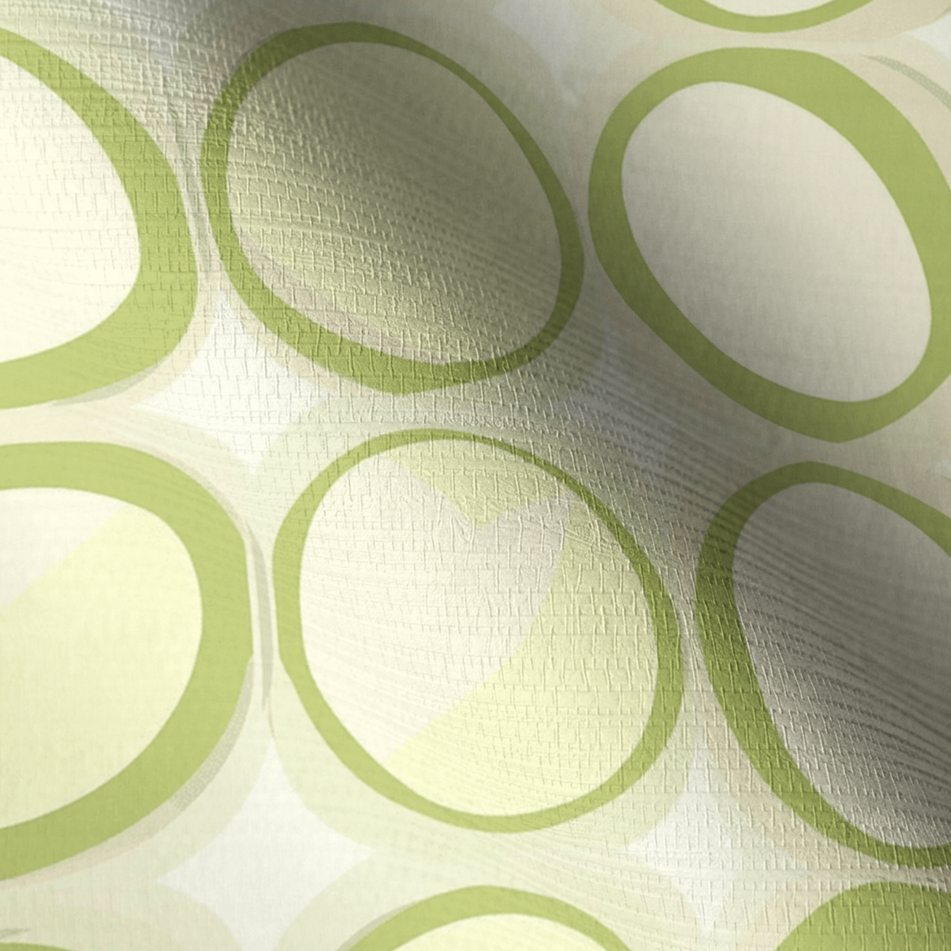 Groovy Green Faux Grasscloth Wallpaper