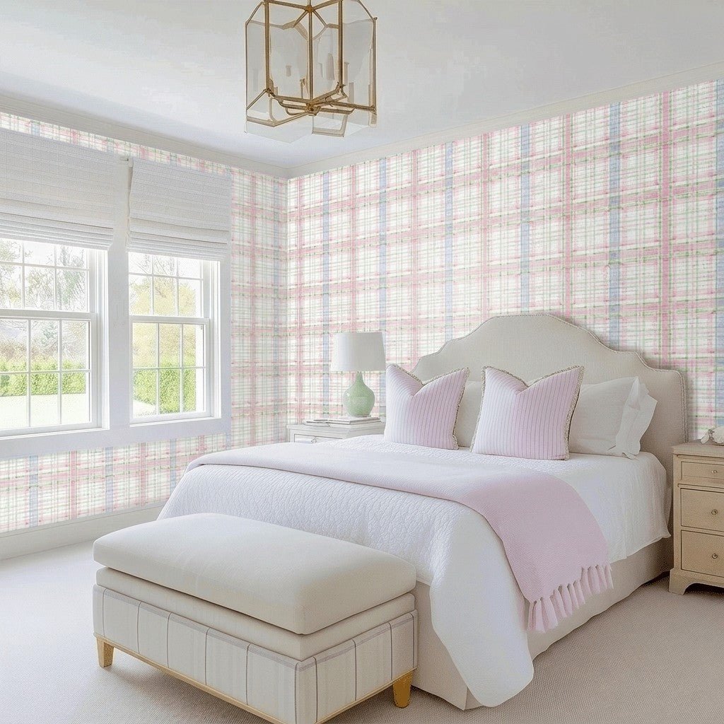 Hadley Faux Grasscloth Wallpaper - Lemon Park