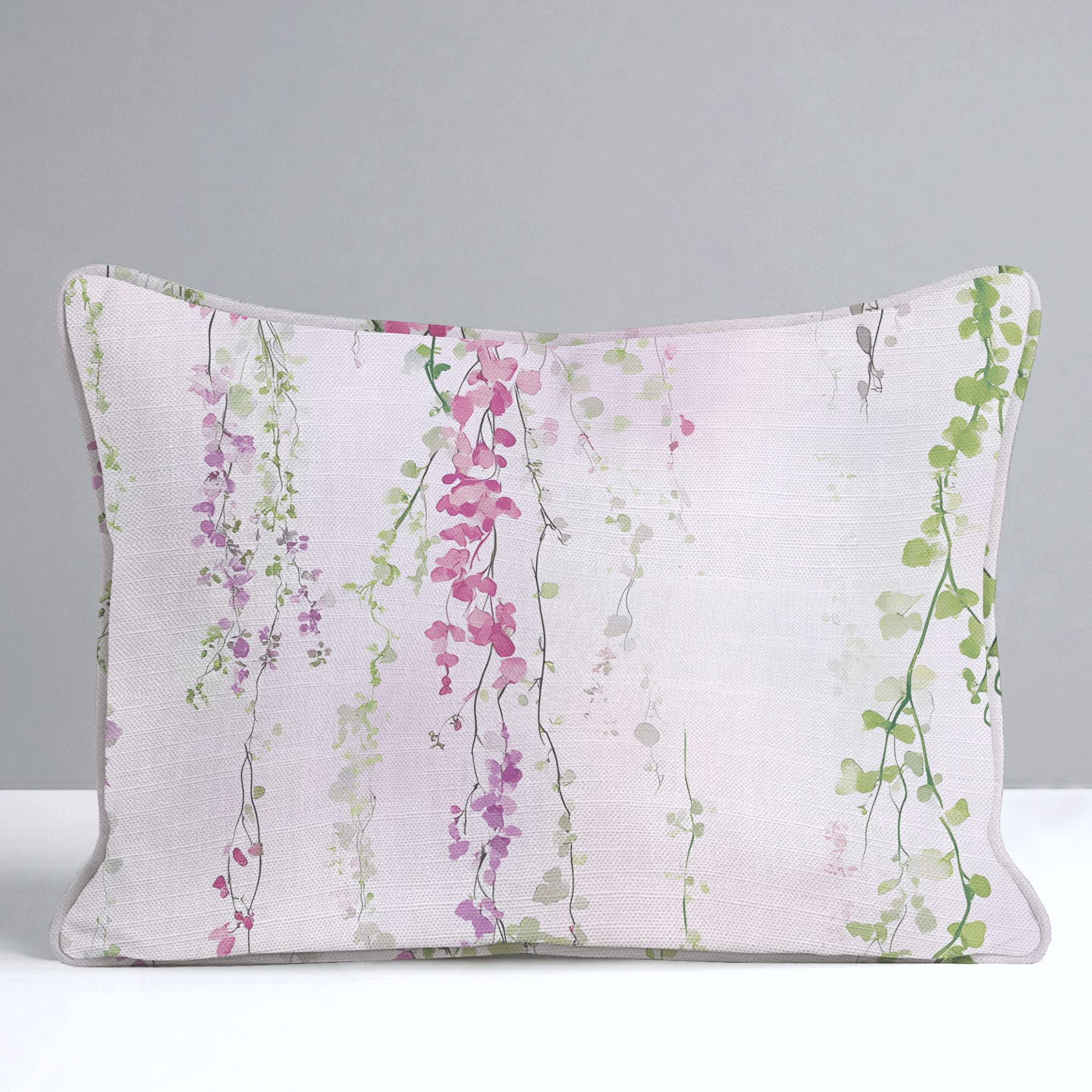 Hanging Blossoms Throw Pillow - Lemon Park