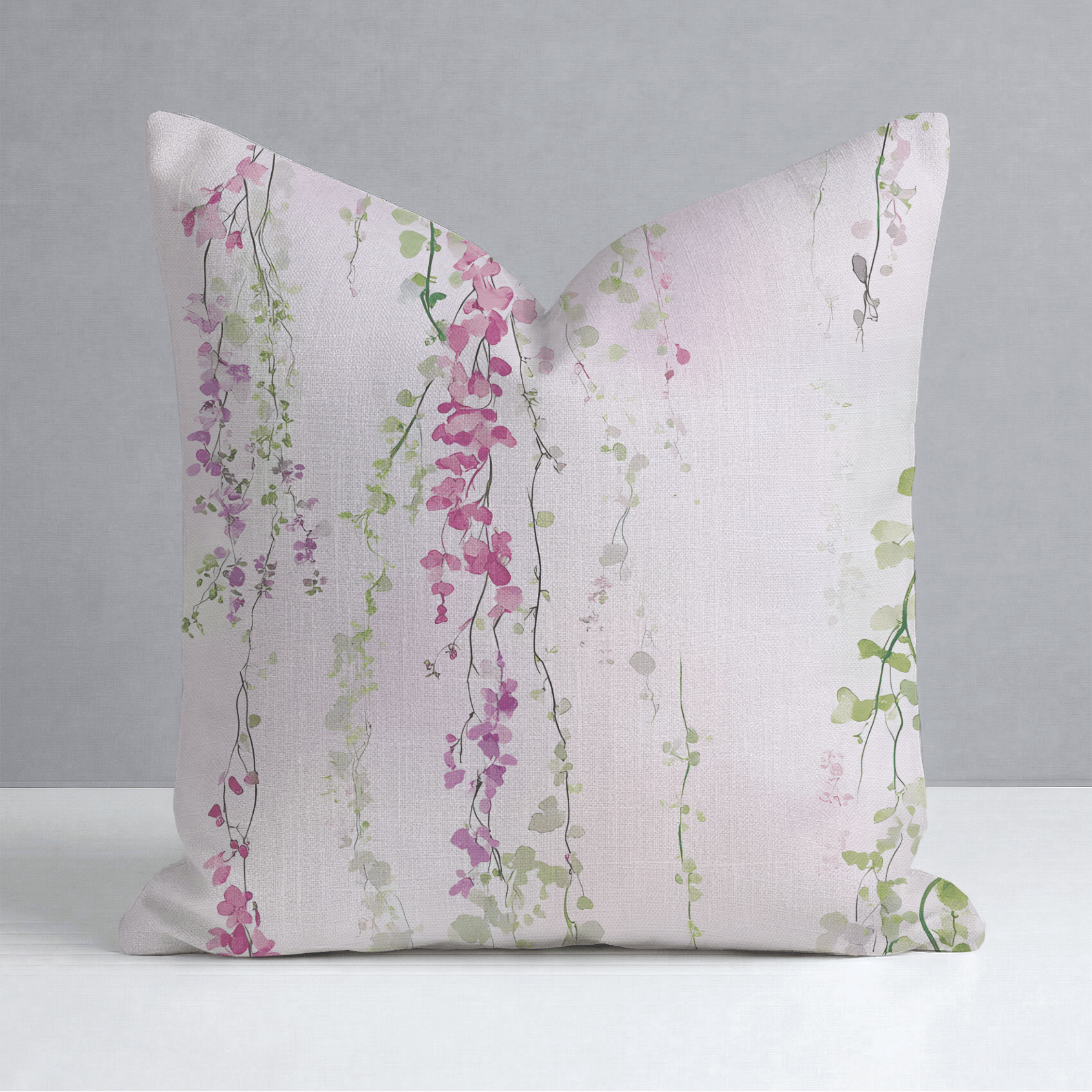 Hanging Blossoms Throw Pillow - Lemon Park
