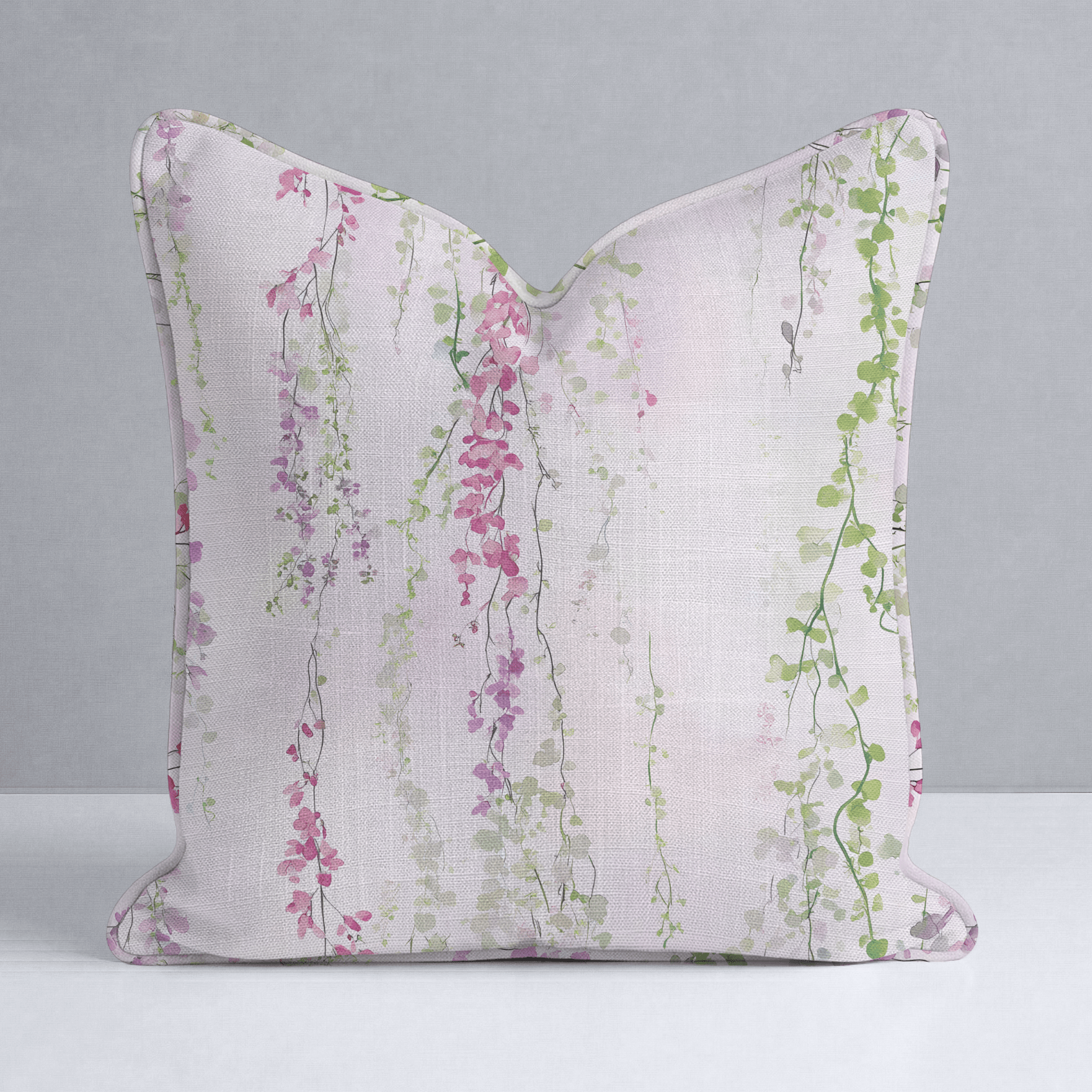 Hanging Blossoms Throw Pillow - Lemon Park