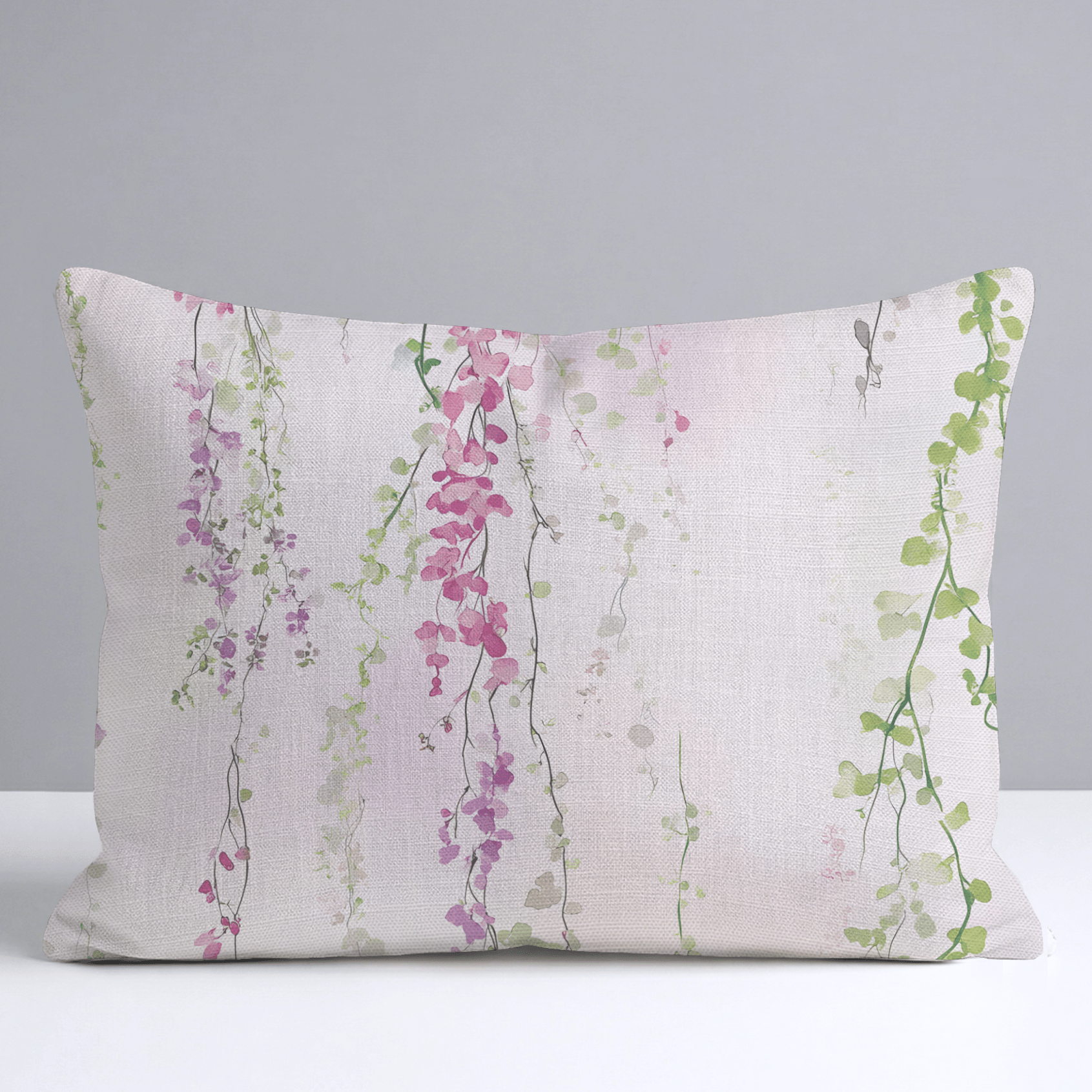 Hanging Blossoms Throw Pillow - Lemon Park