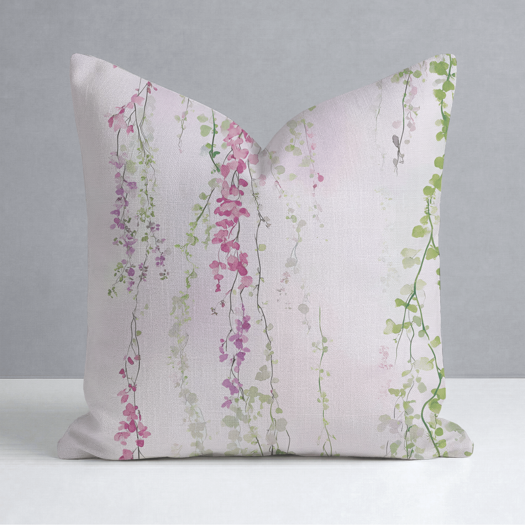 Hanging Blossoms Throw Pillow - Lemon Park