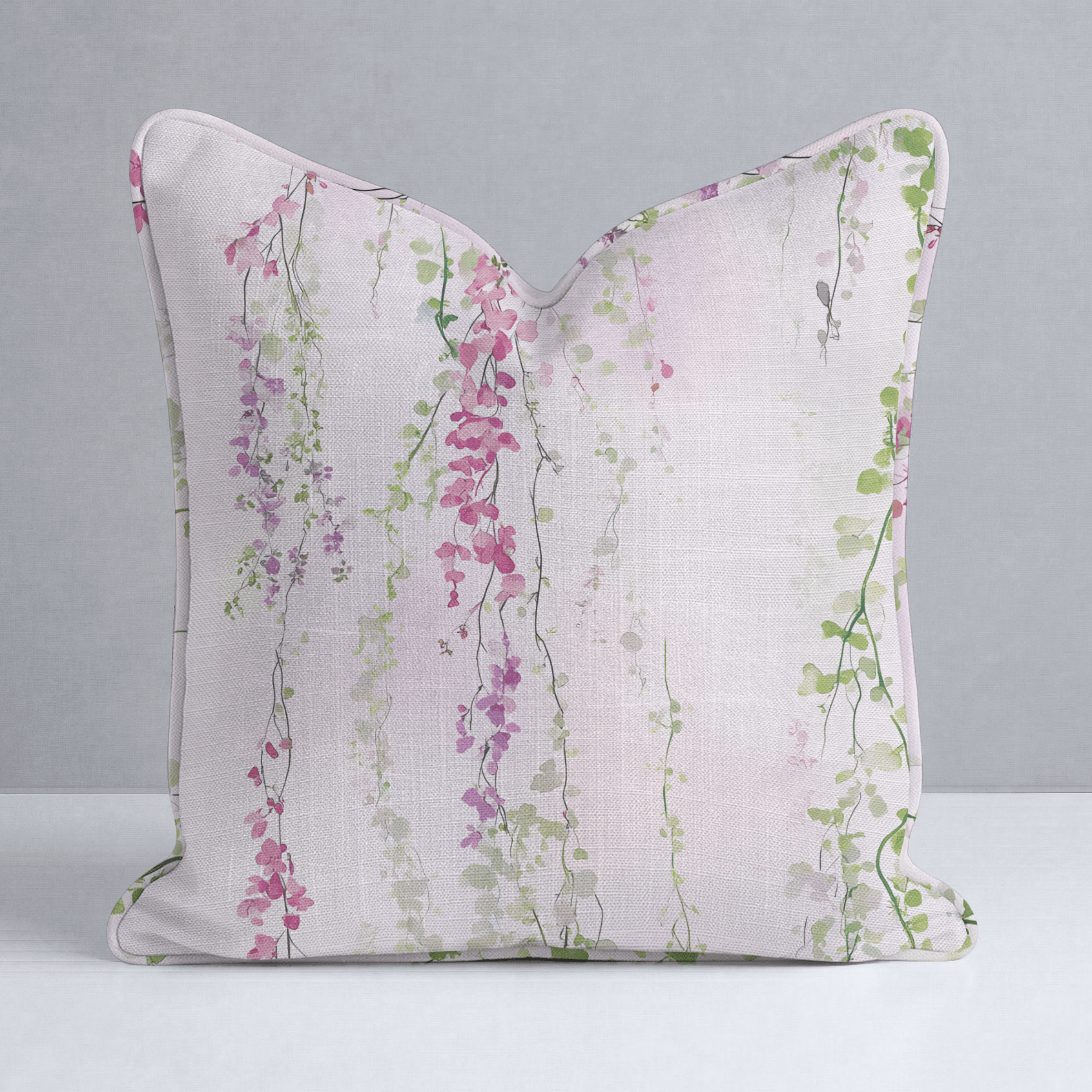 Hanging Blossoms Throw Pillow - Lemon Park