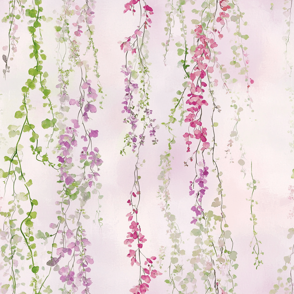 Hanging Blossoms Wallpaper - Lemon Park