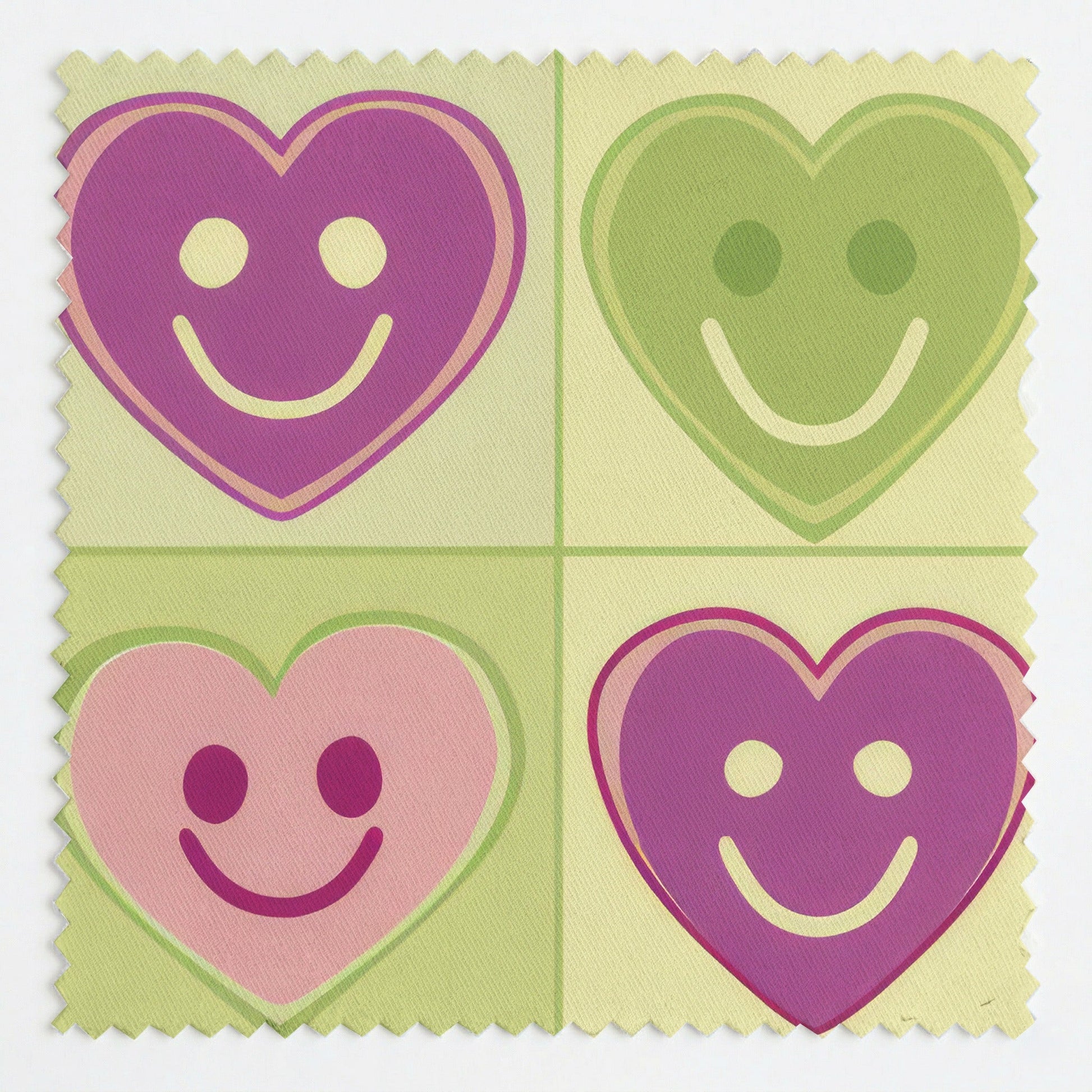 Happy Hearts - Fabric - Lemon Park