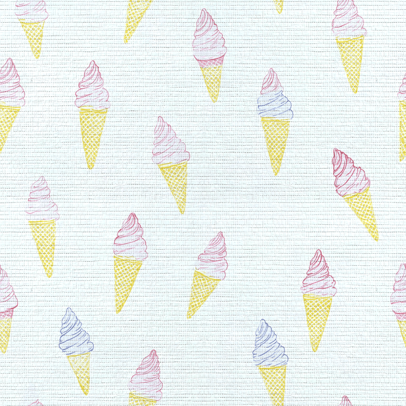 Happy Sundae Faux Grasscloth Wallpaper - Lemon Park