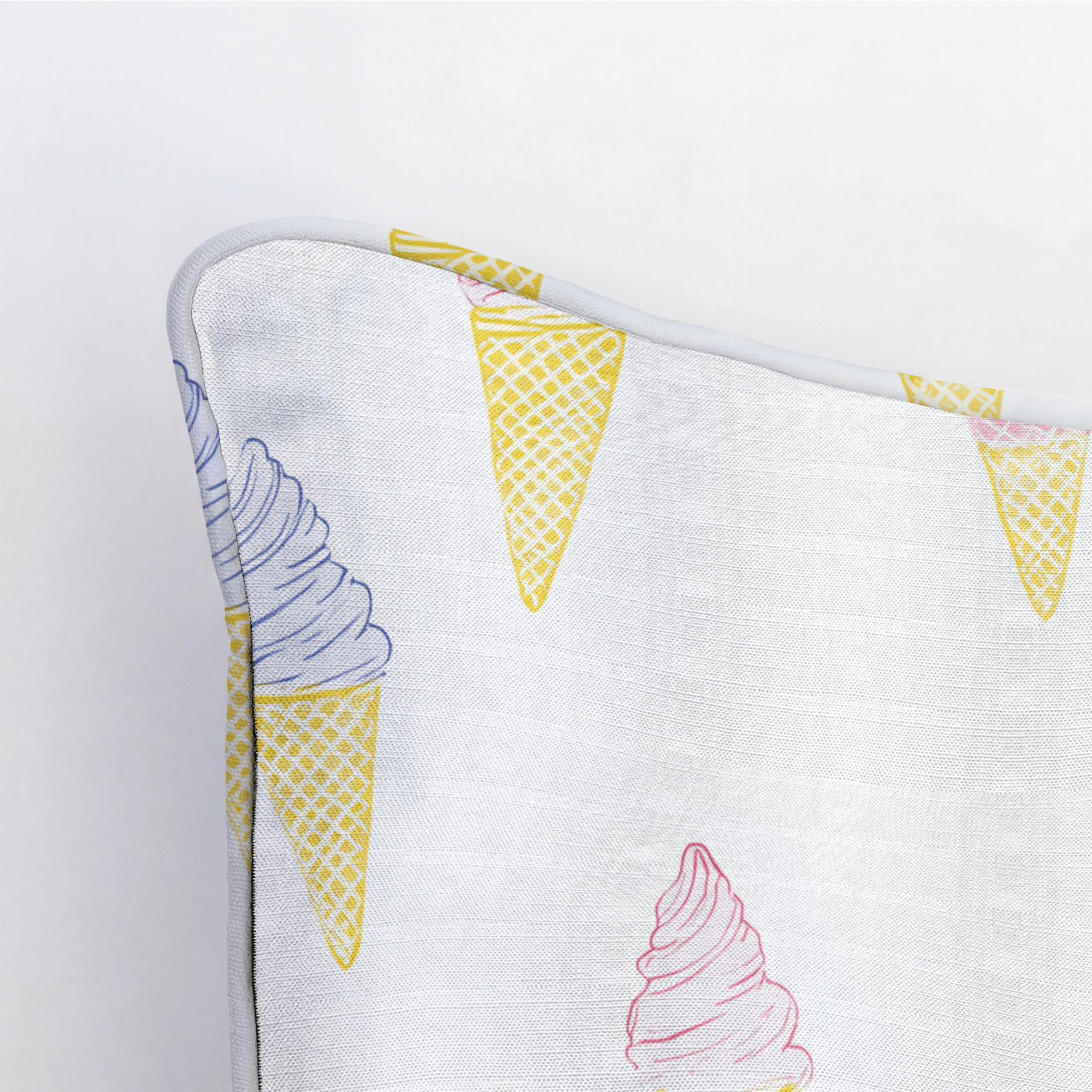 Happy Sundae Throw Pillow - Lemon Park