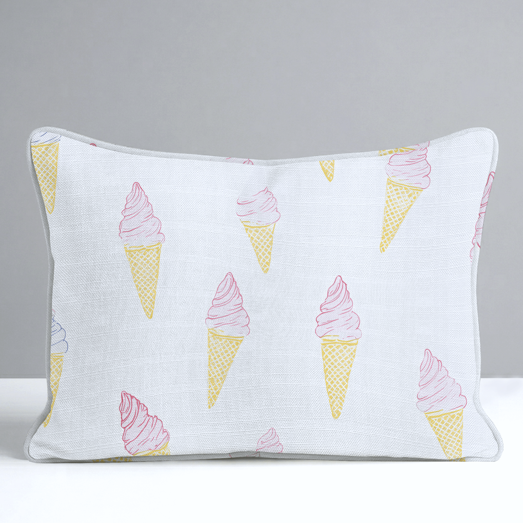 Happy Sundae Throw Pillow - Lemon Park