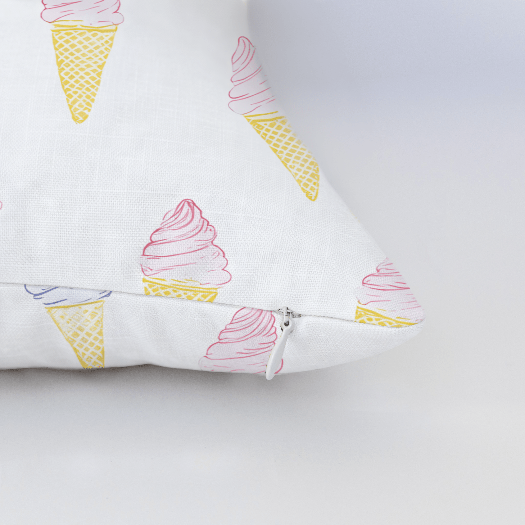 Happy Sundae Throw Pillow - Lemon Park