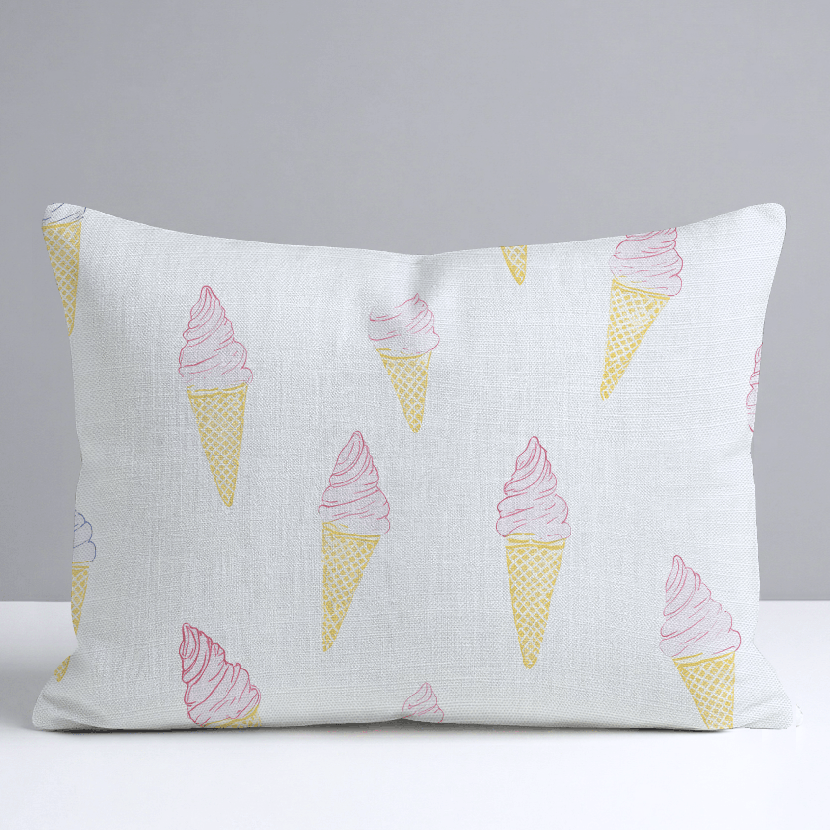 Happy Sundae Throw Pillow - Lemon Park