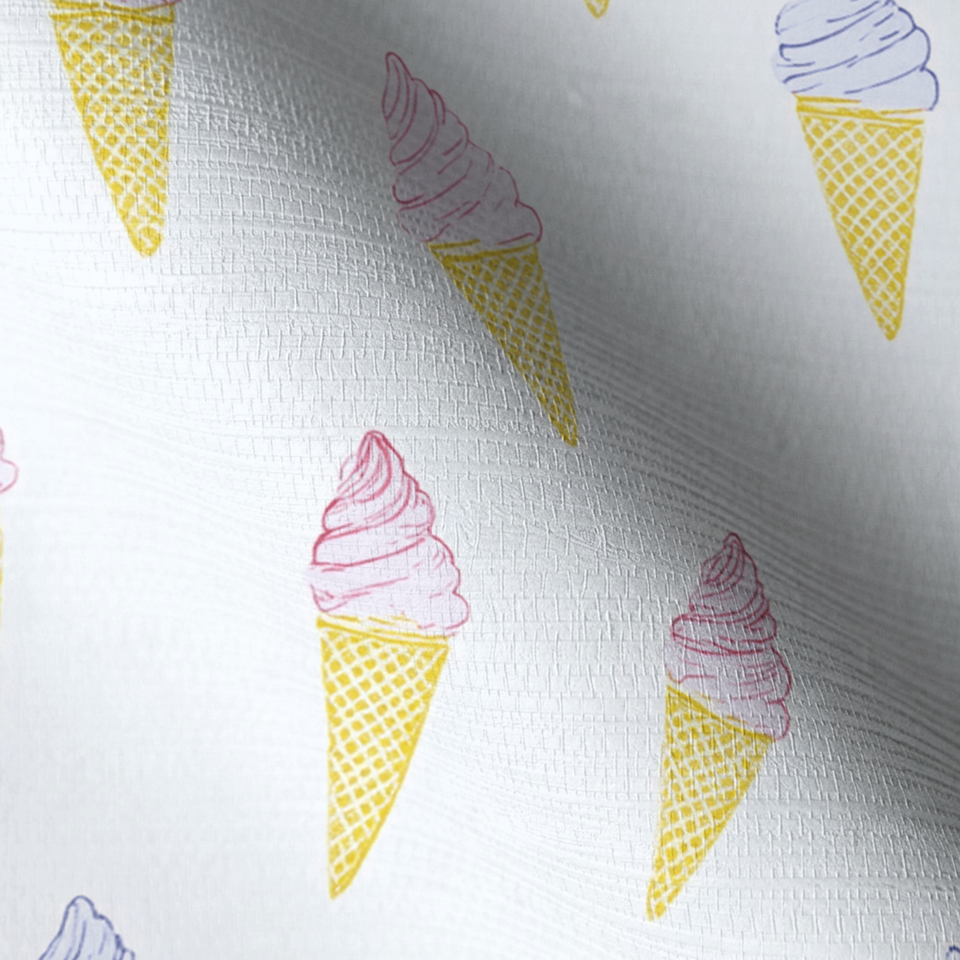 Happy Sundae Faux Grasscloth Wallpaper