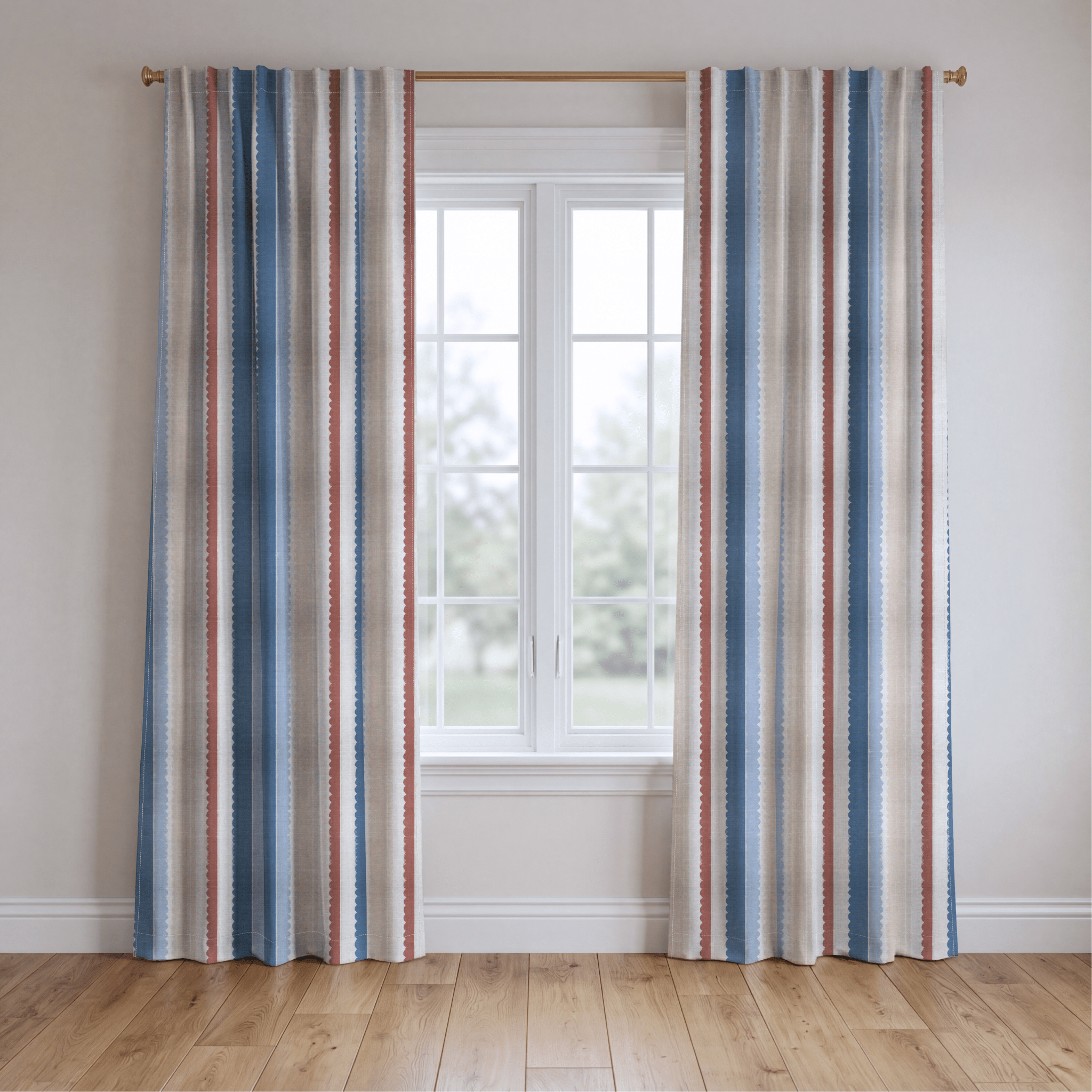 Harbor Stripe - Drapery - Lemon Park