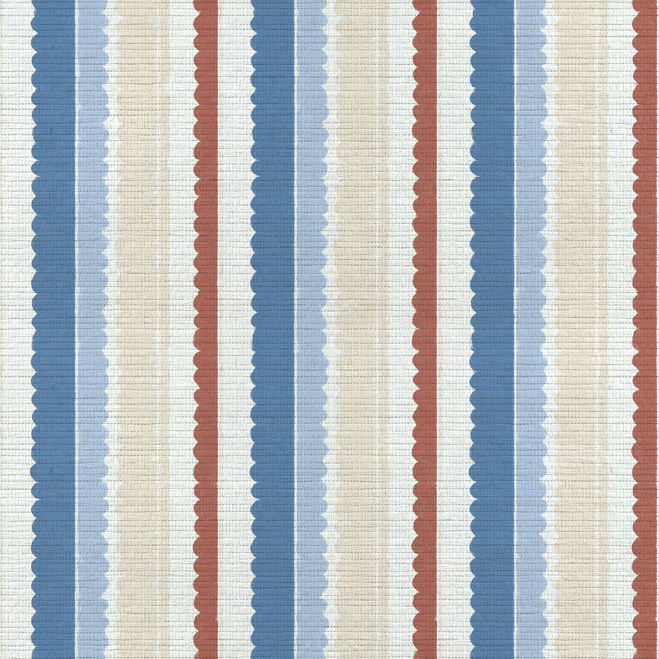Harbor Stripe Faux Grasscloth Wallpaper - Lemon Park