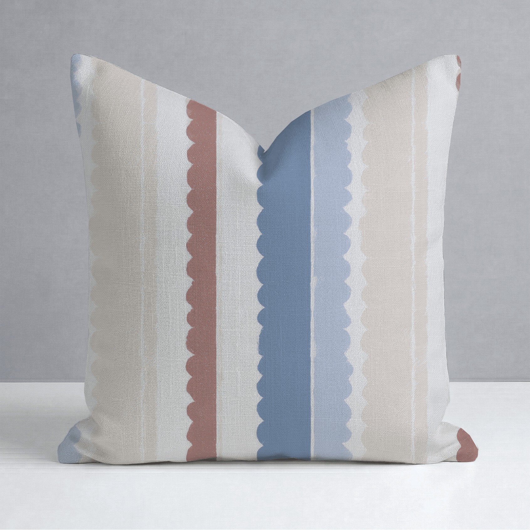 Harbor Stripe Throw Pillow - Lemon Park