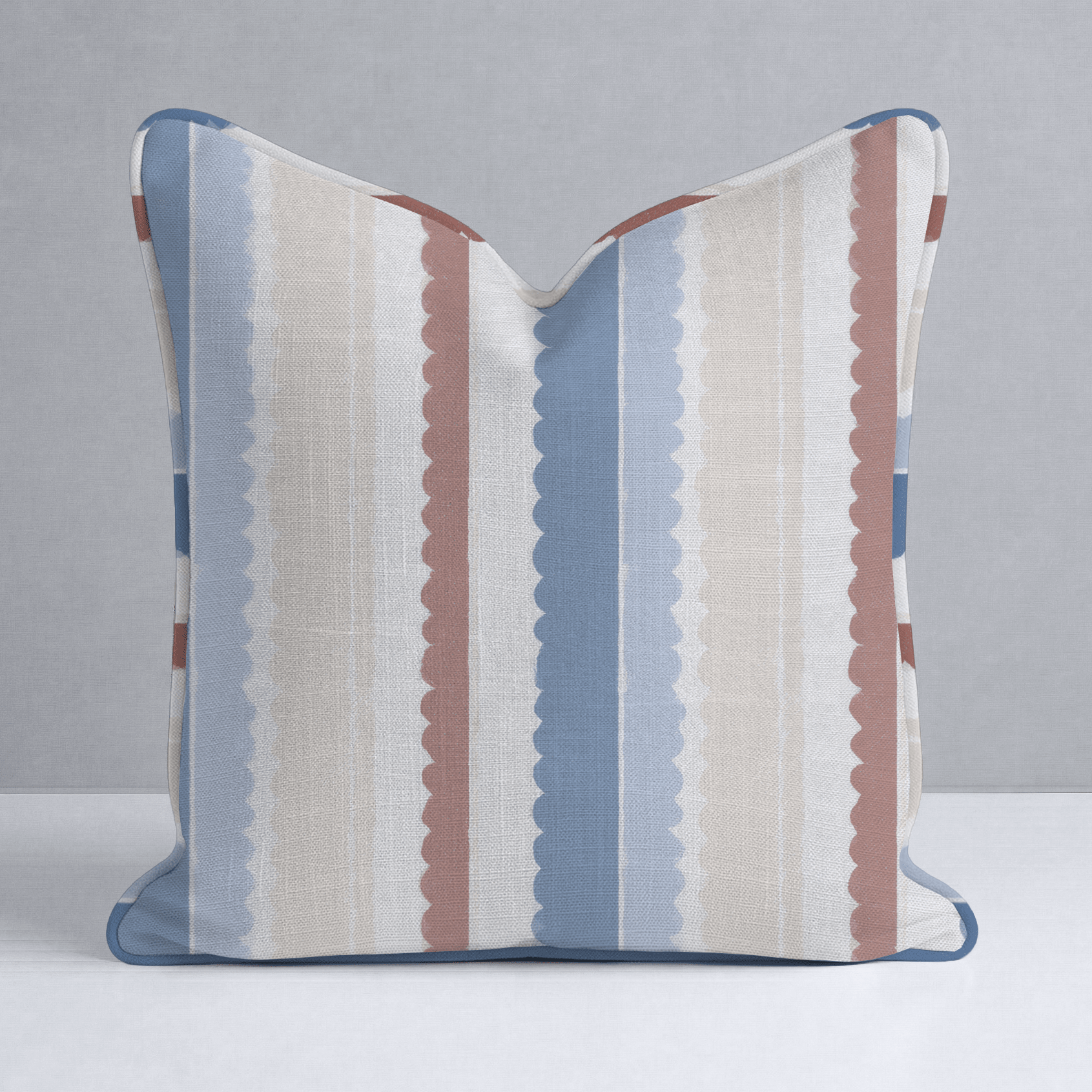 Harbor Stripe Throw Pillow - Lemon Park