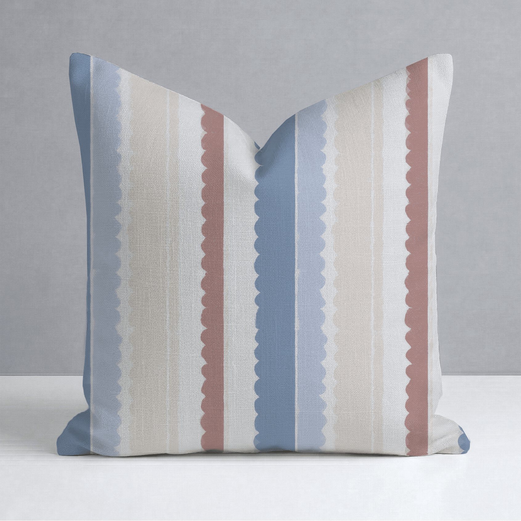 Harbor Stripe Throw Pillow - Lemon Park