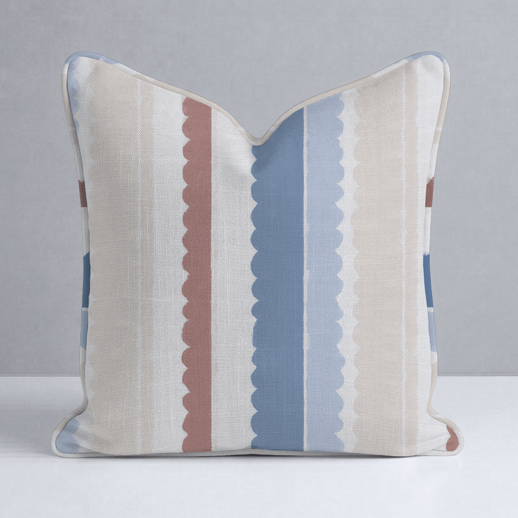 Harbor Stripe Throw Pillow - Lemon Park