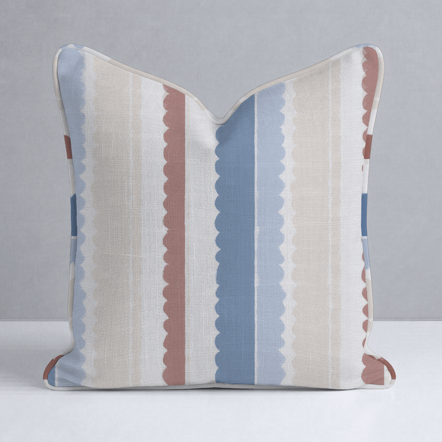Harbor Stripe Throw Pillow - Lemon Park