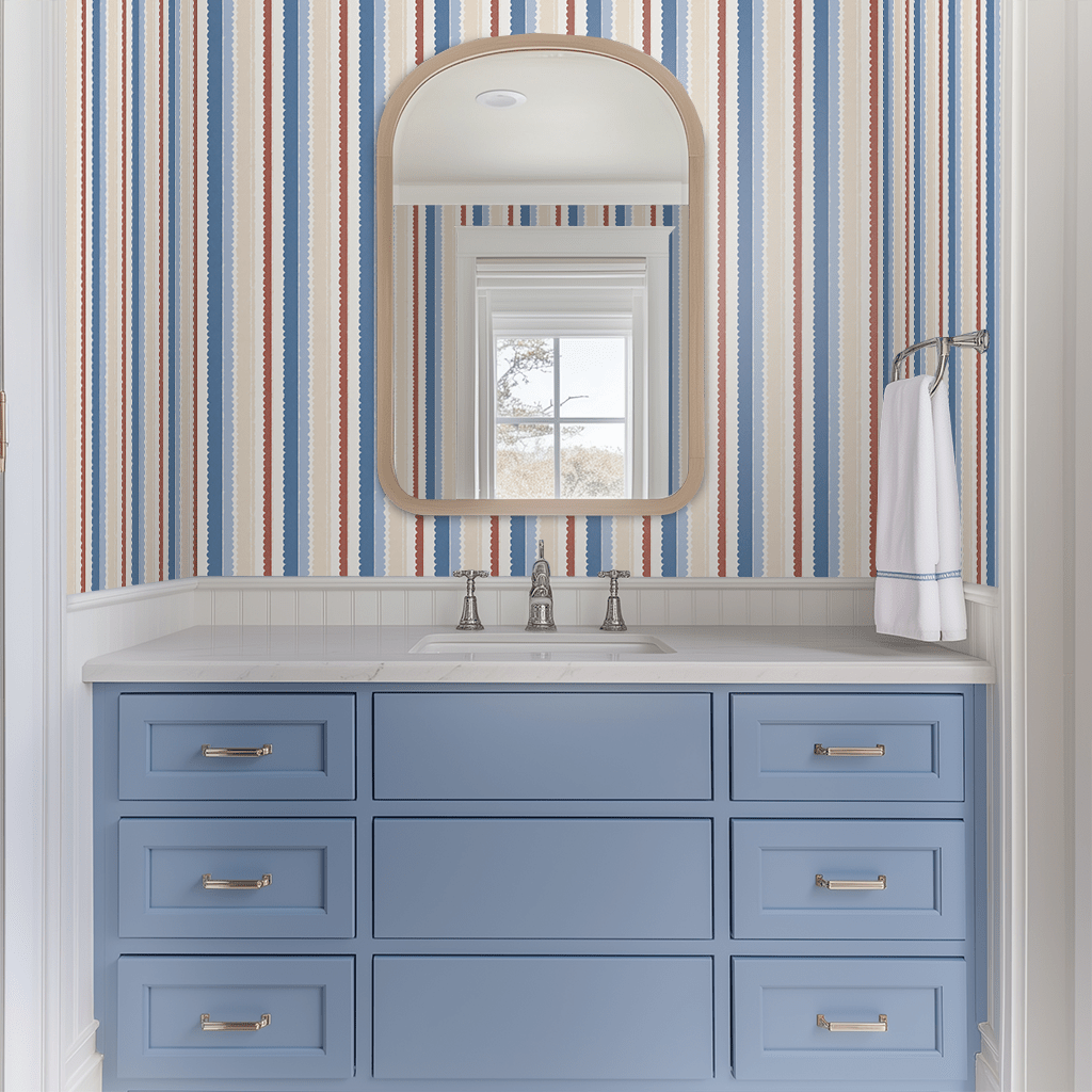 Harbor Stripe Wallpaper - Lemon Park
