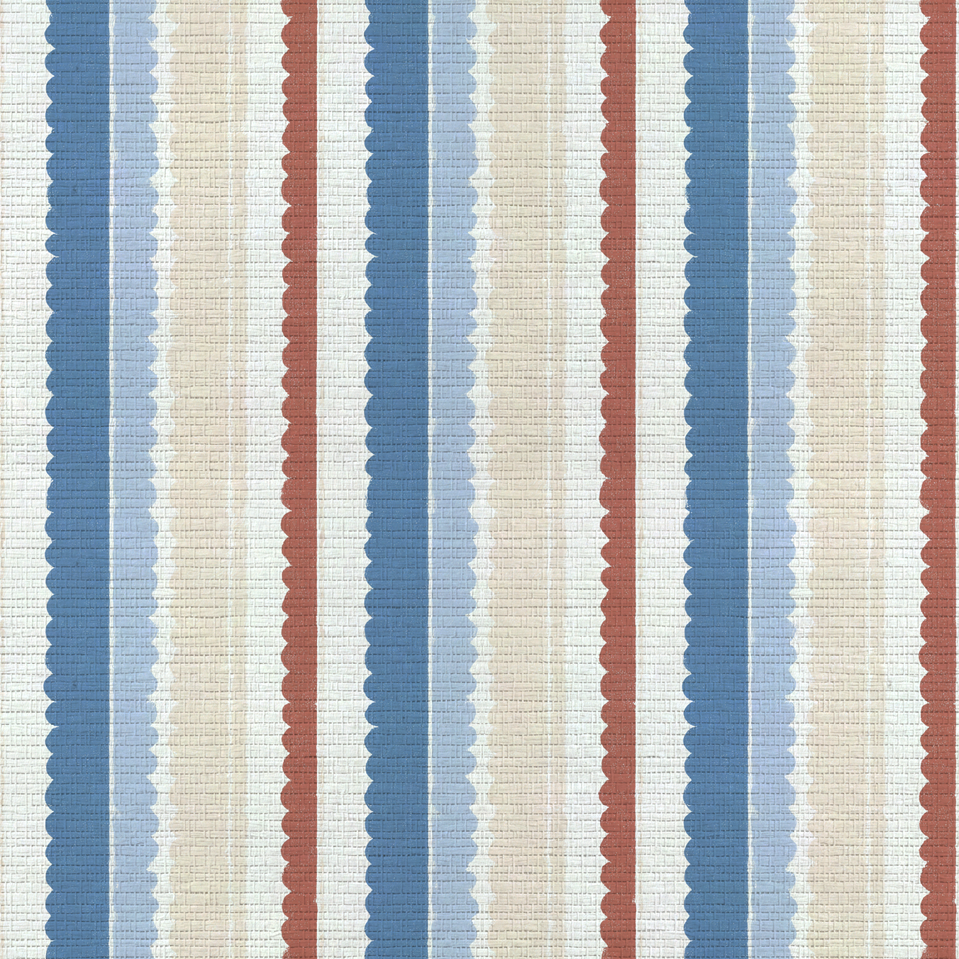 Harbor Stripe Faux Grasscloth Wallpaper
