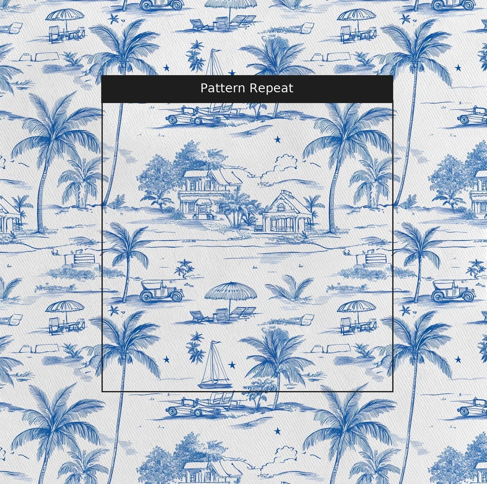 Harbor Toile - Fabric - Lemon Park
