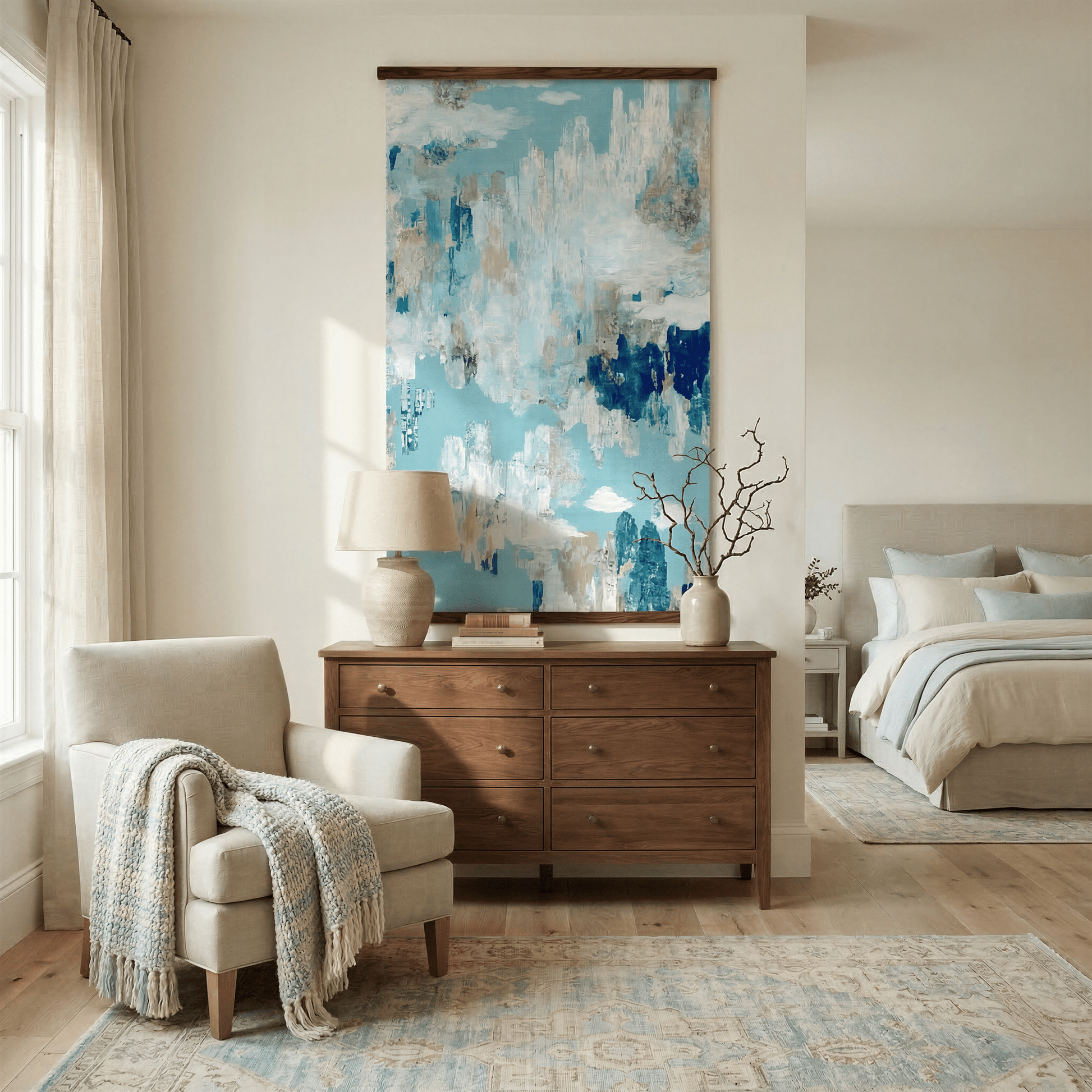 Harbor View (Blue) - Tapestry - Lemon Park