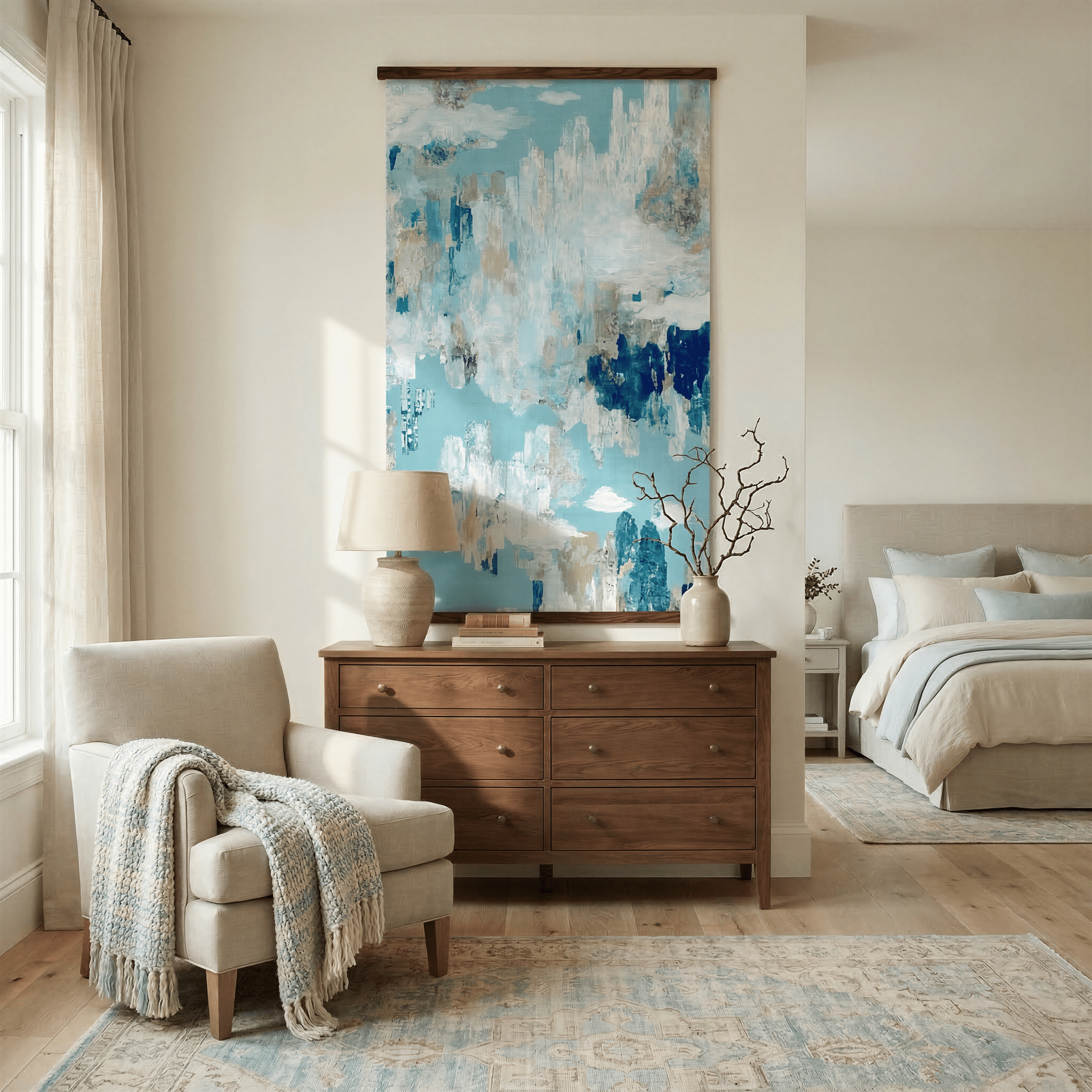 Harbor View (Blue) - Tapestry - Lemon Park