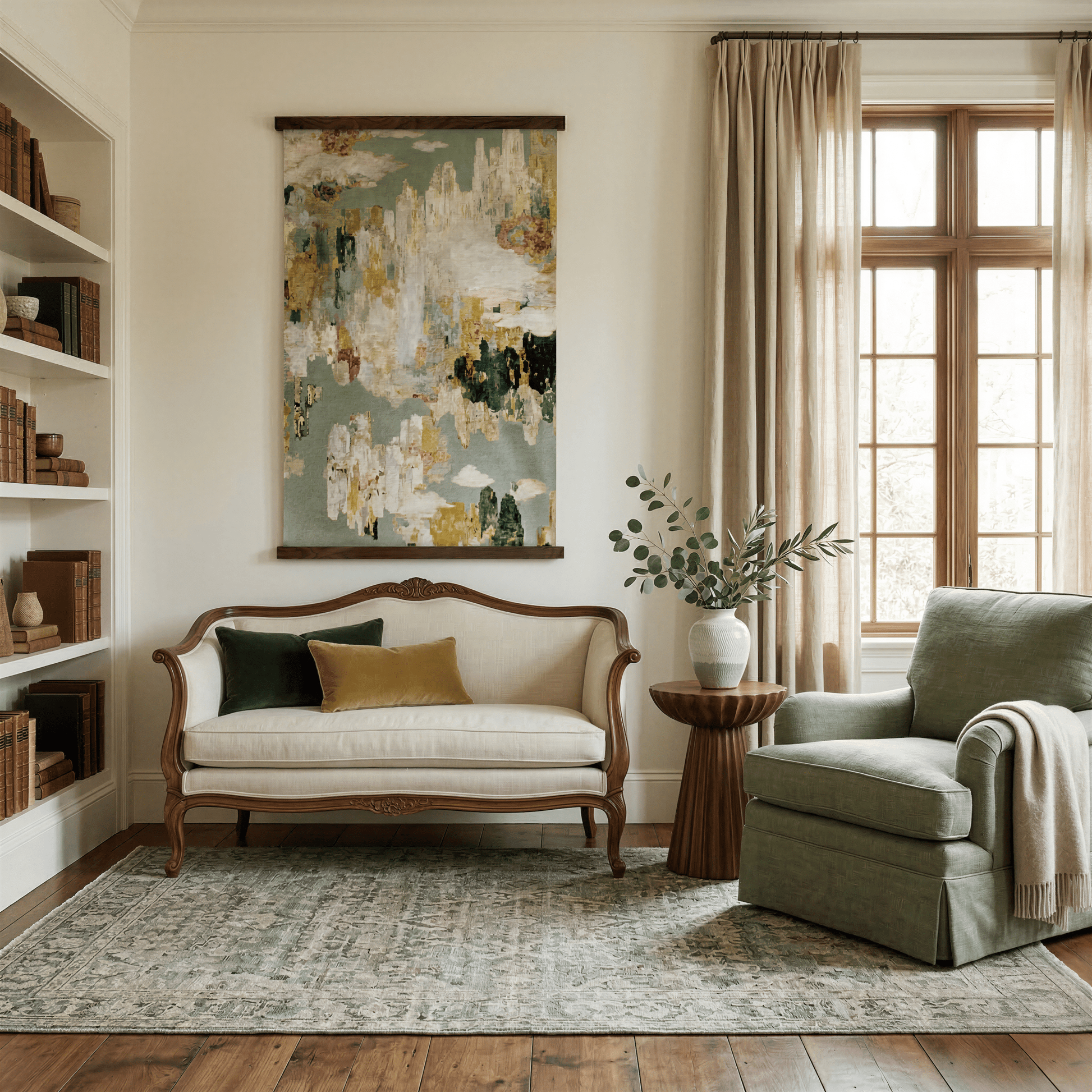 Harbor View (Teal) - Tapestry - Lemon Park