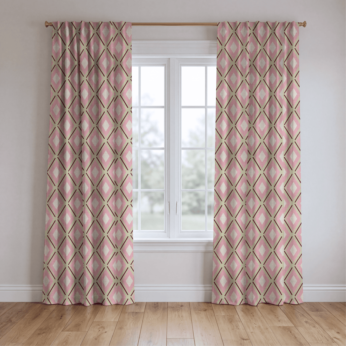 Harlequin Rose - Drapery - Lemon Park