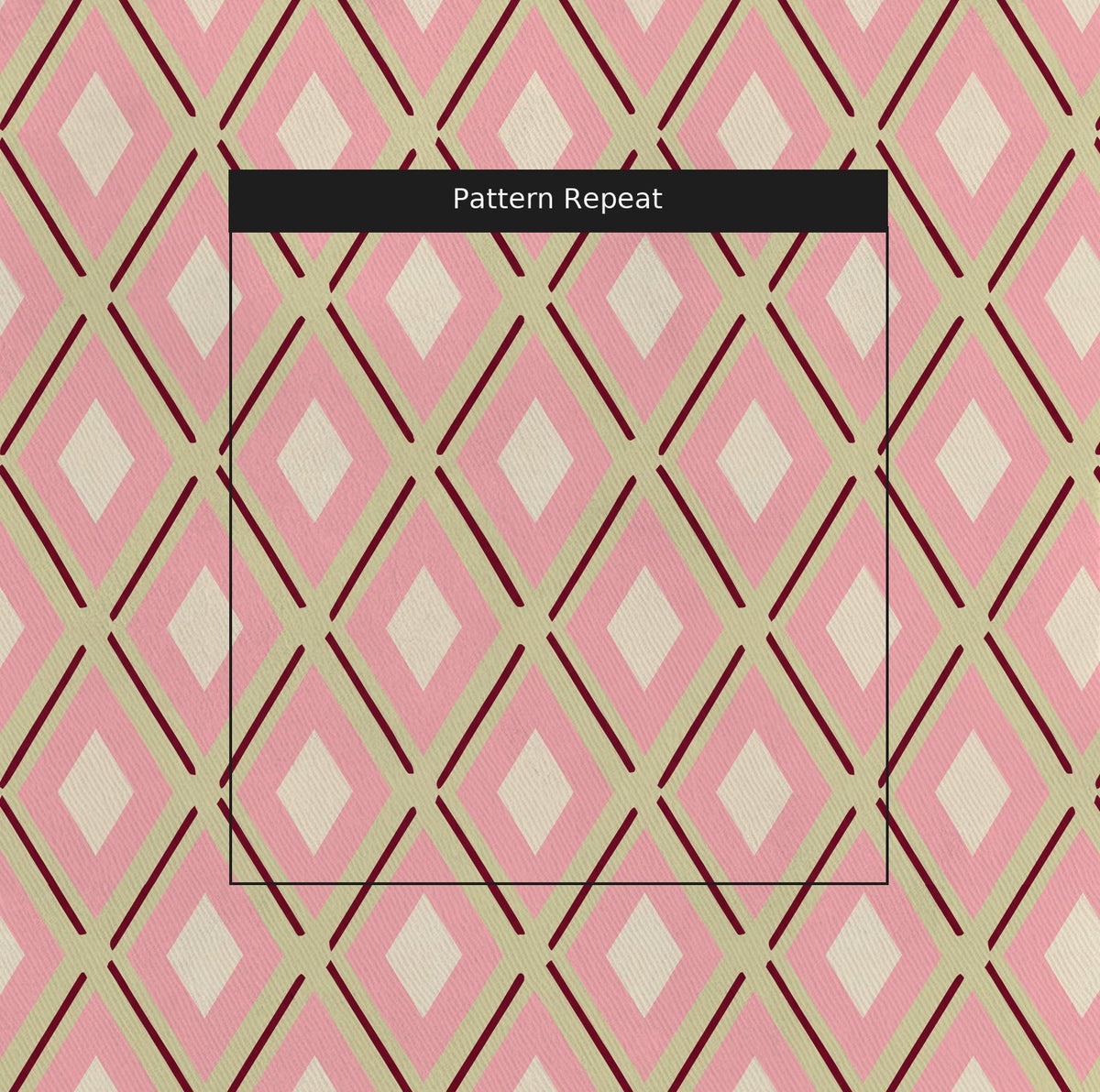 Harlequin Rose - Fabric - Lemon Park