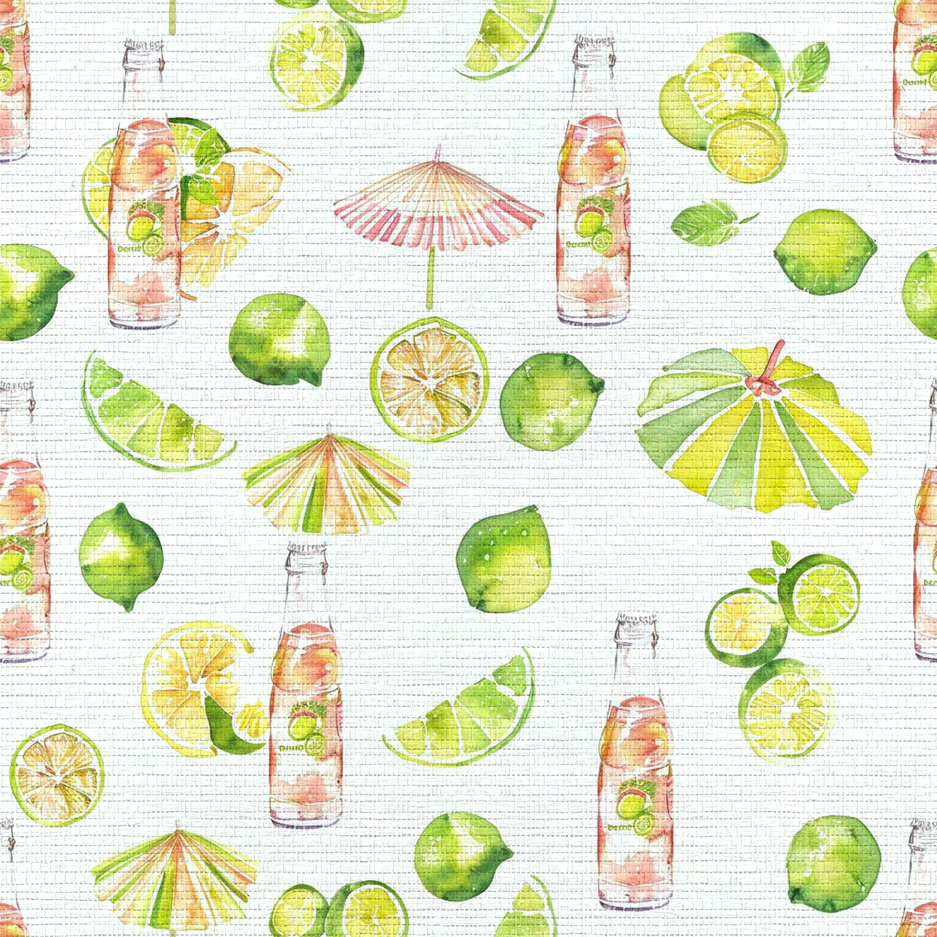 Harper Faux Grasscloth Wallpaper - Lemon Park