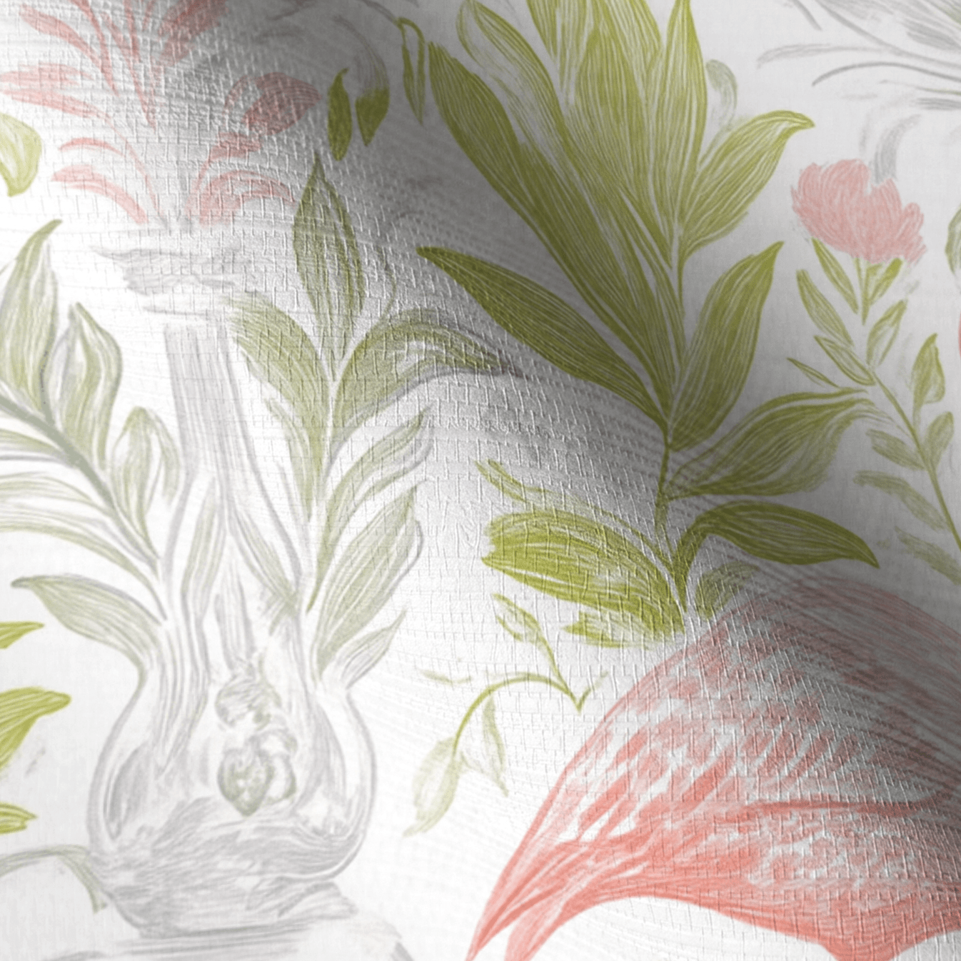Harper Leigh Faux Grasscloth Wallpaper - Lemon Park