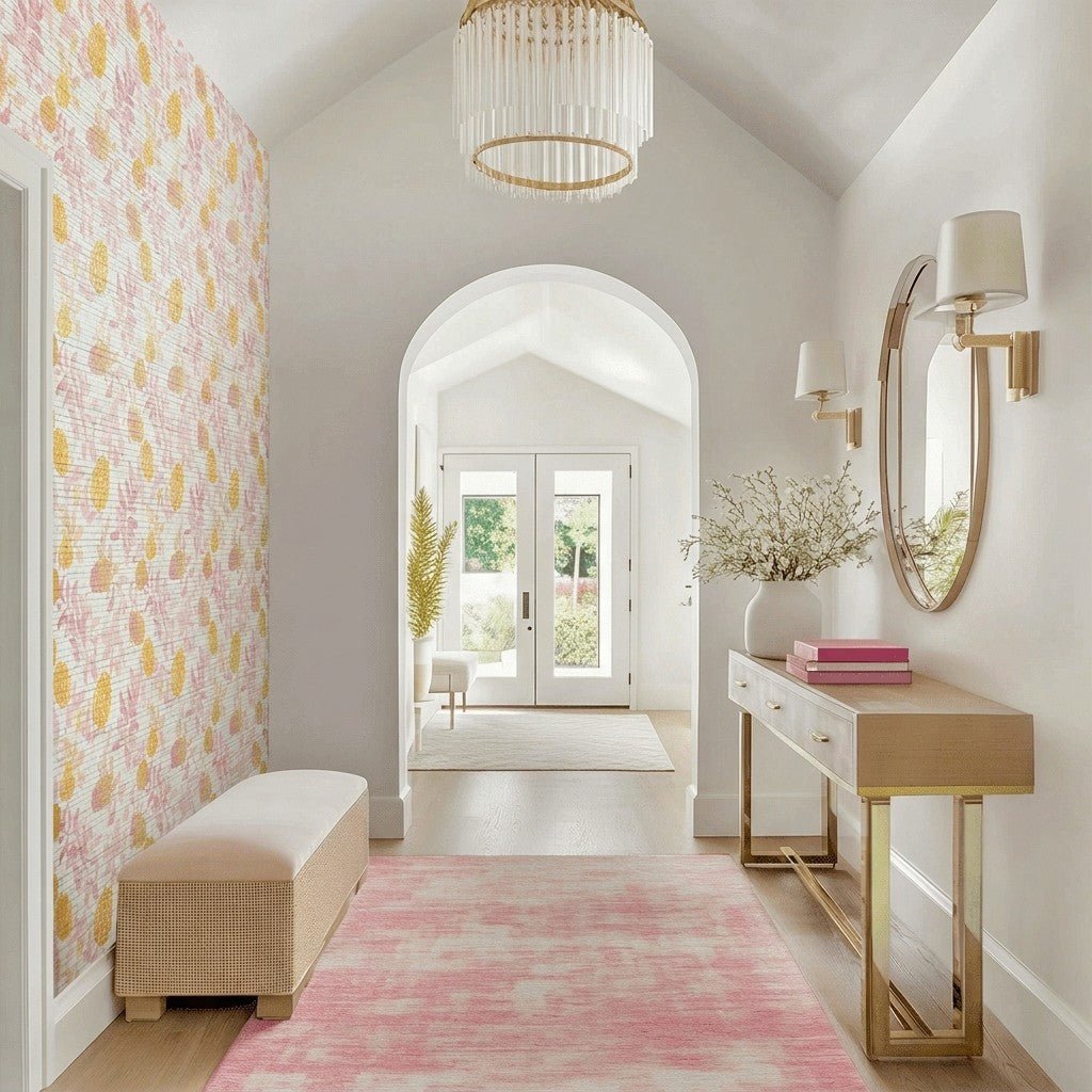 Hawaii Morning Faux Grasscloth Wallpaper - Lemon Park
